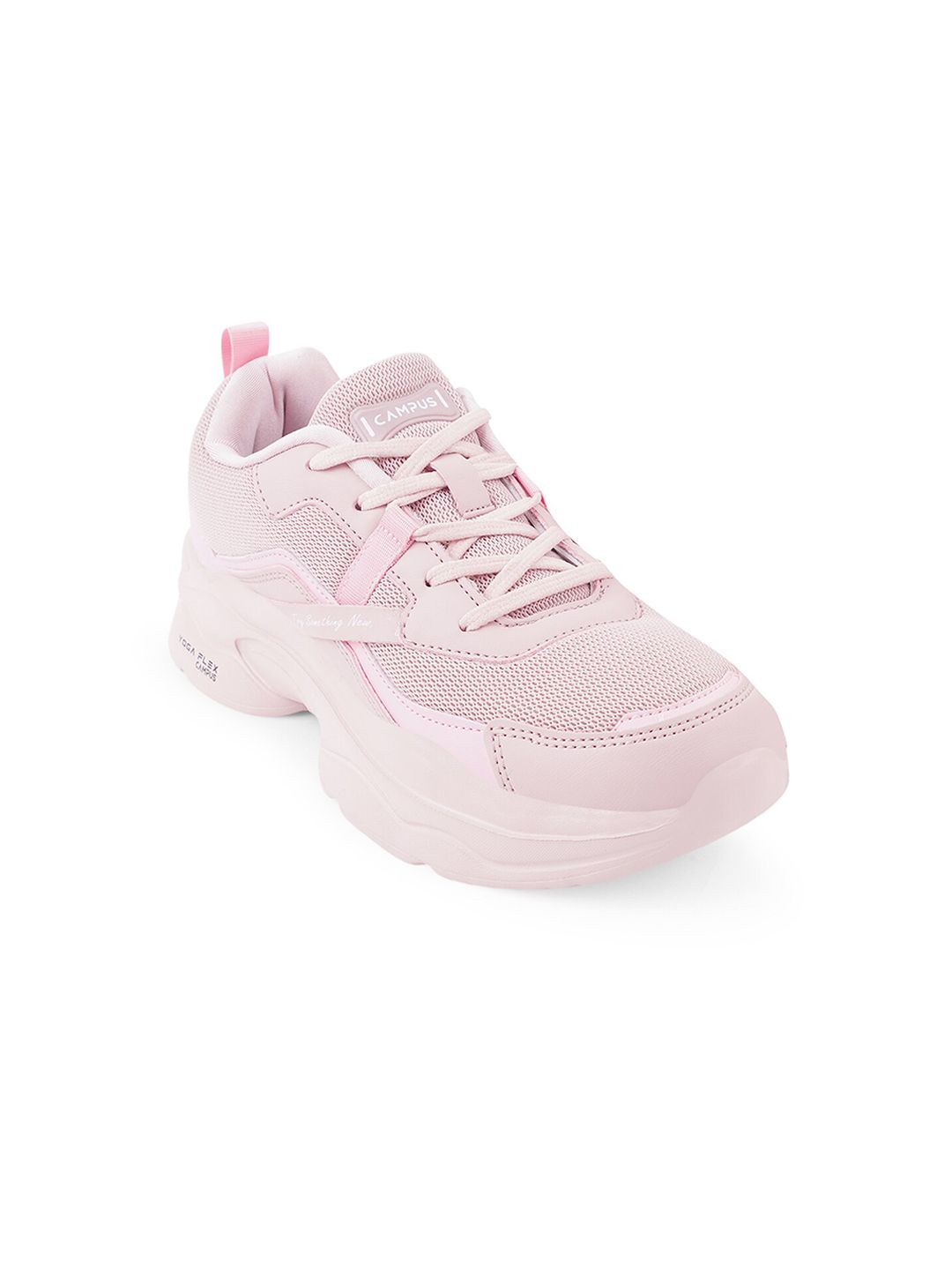 Campus Women Peach-Coloured Mesh Running Shoes Price in India