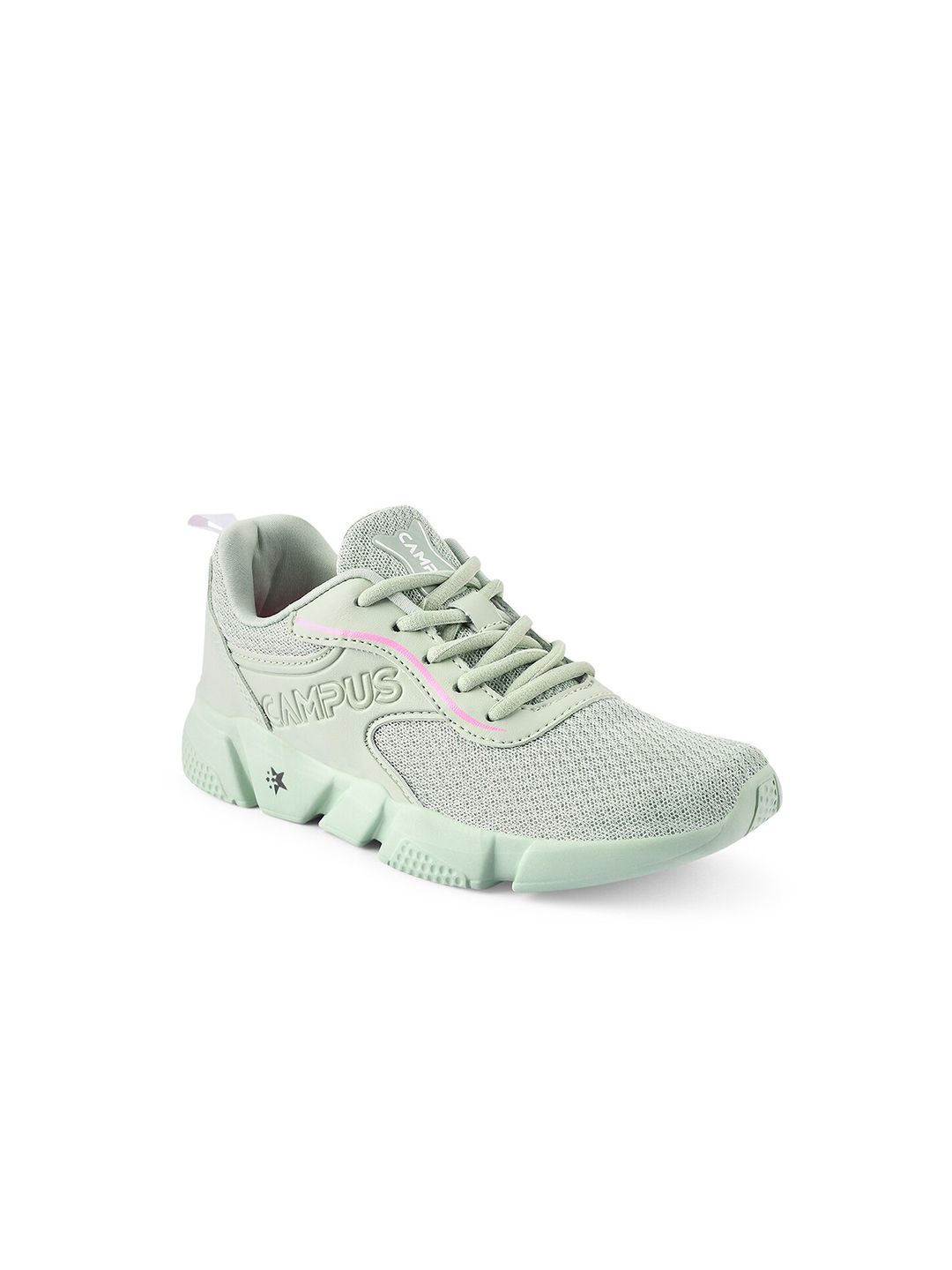 Campus Women Green Mesh Running Shoes Price in India