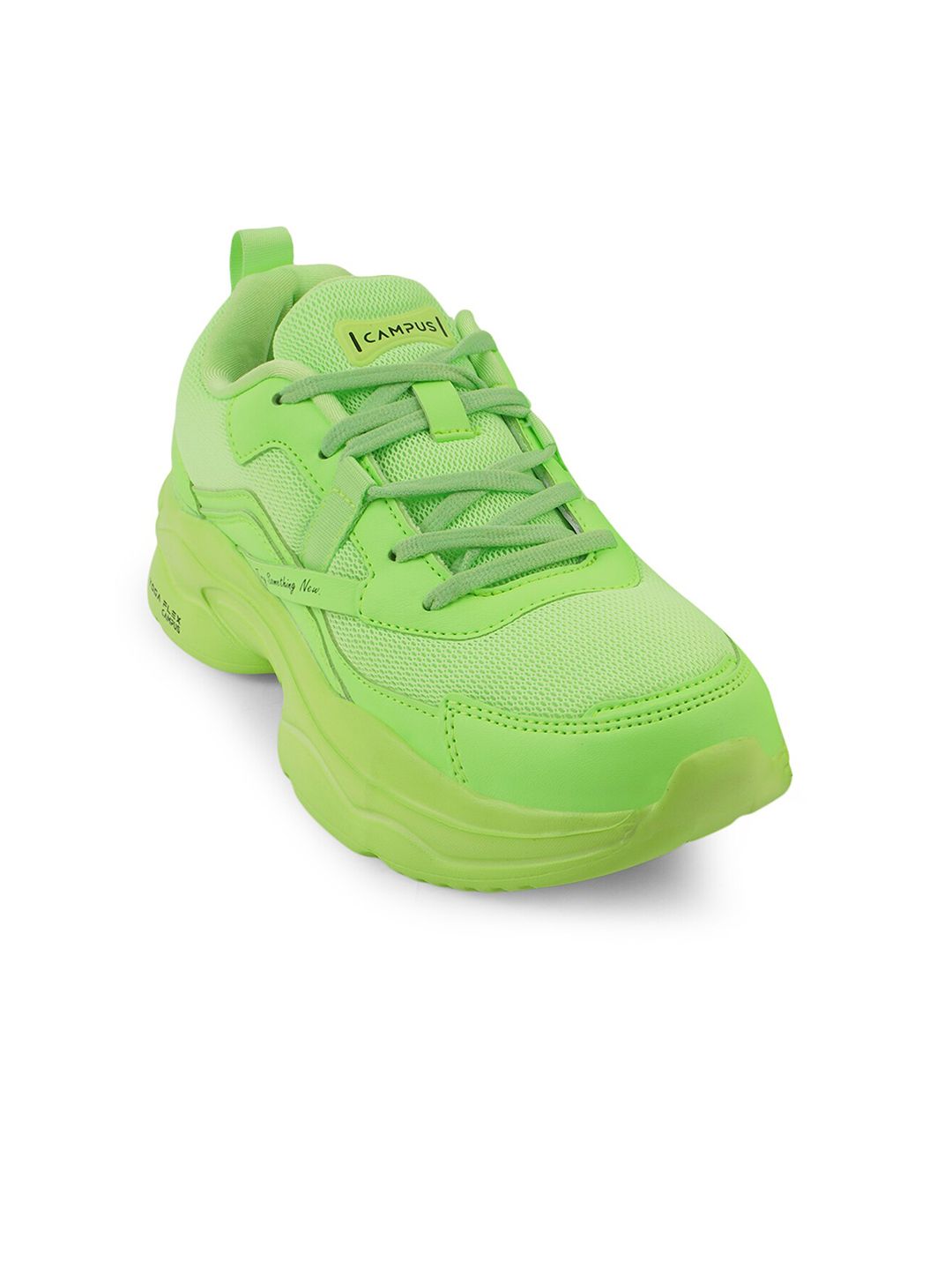 Campus Women Green Mesh Running Shoes Price in India