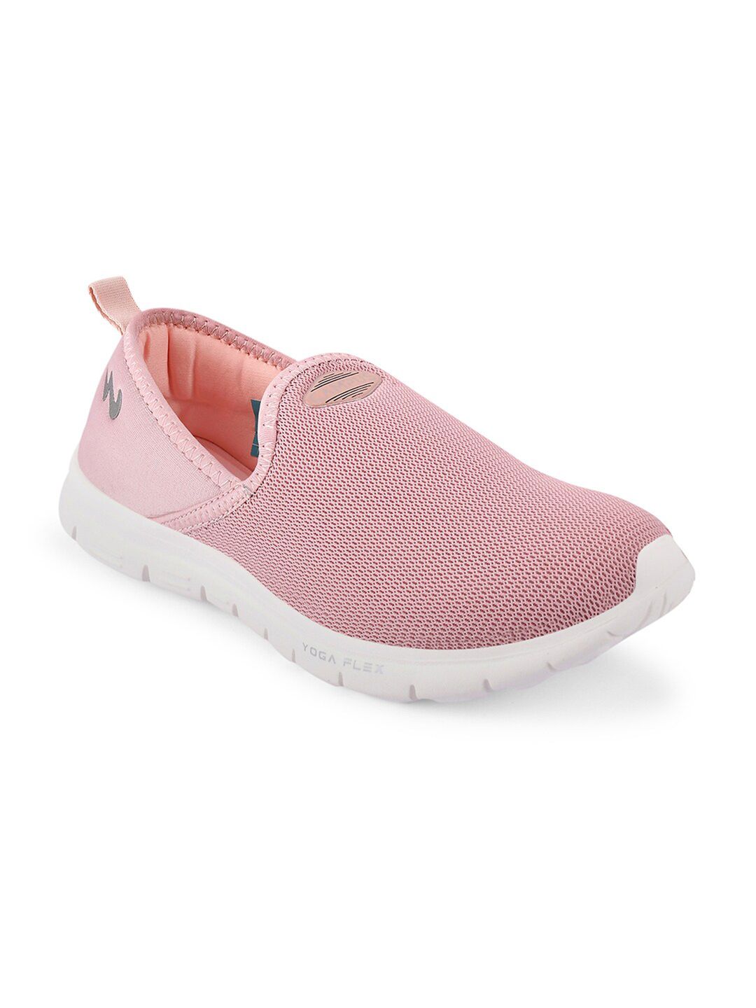 Campus Women Peach-Coloured Mesh Walking Shoes Price in India