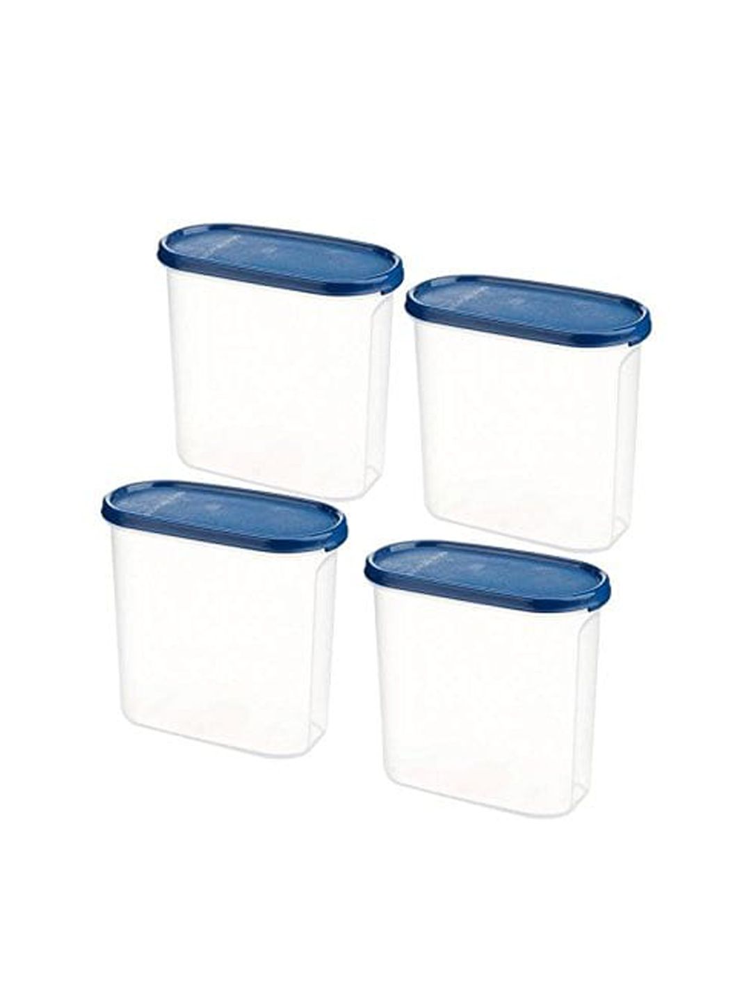 SignoraWare Set Of 4 Transparent & Blue Solid Cereal Dispenser 1.7 L Price in India