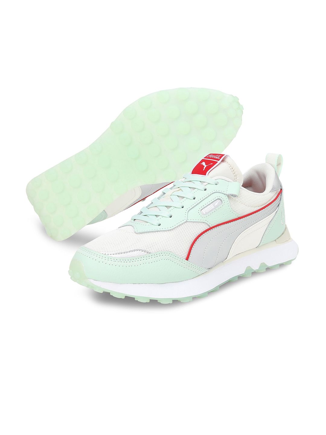 Puma Unisex Off White Coca-Cola Rider FV Limited-Edition Sneakers Price in India