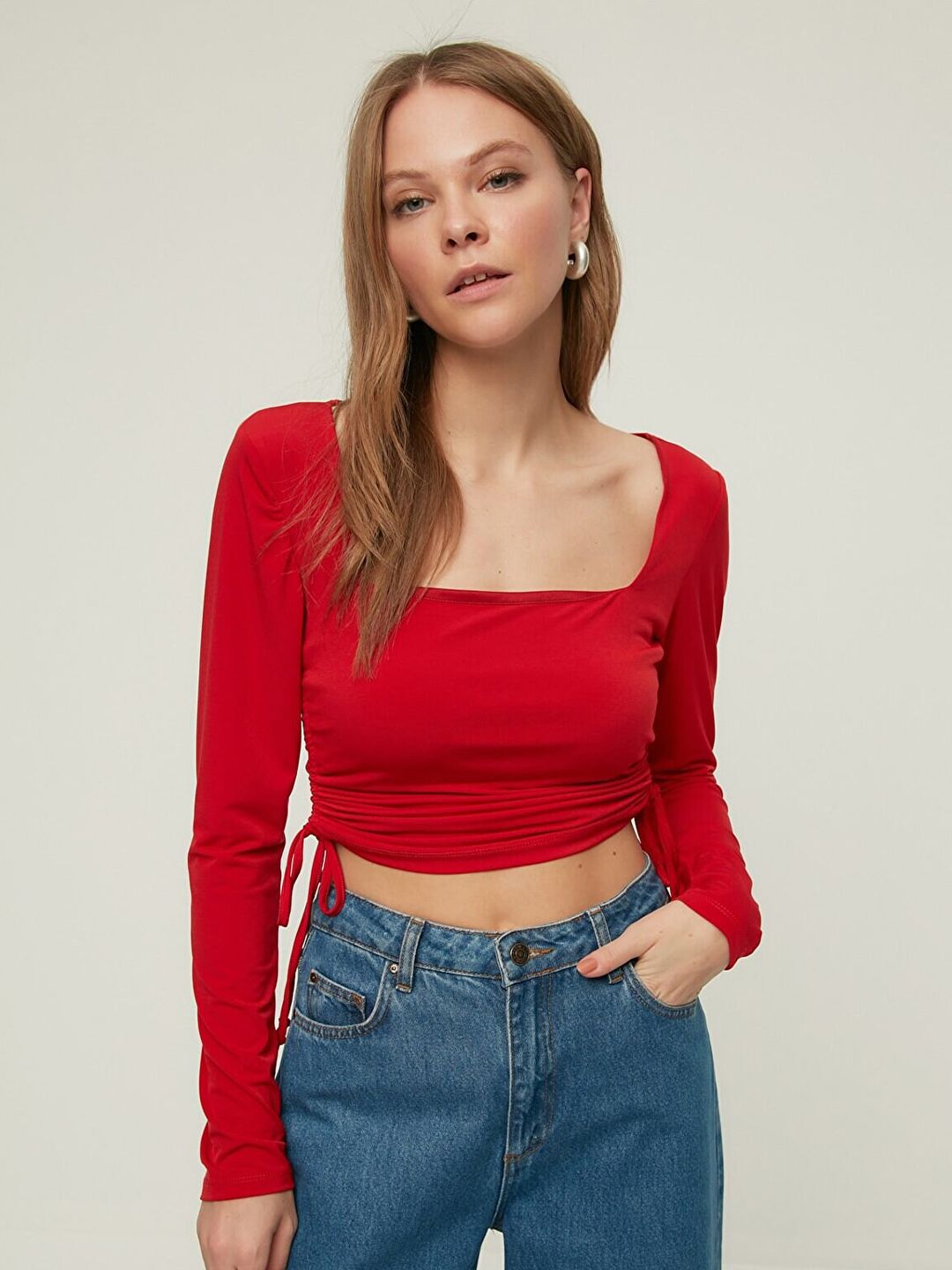 Trendyol Red Crop Top Price in India