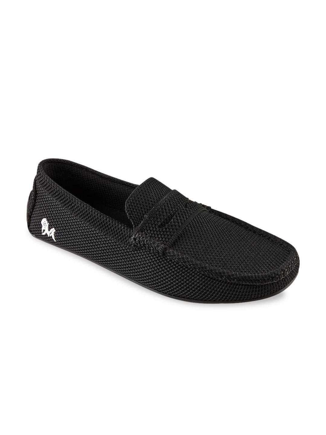 NEEMANS Men Black Solid Slip-On Sneakers