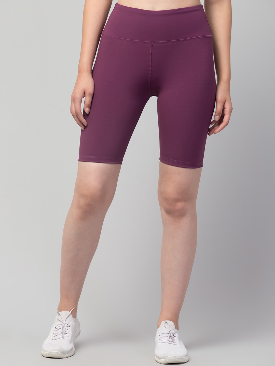 Apraa & Parma Women Purple Skinny Fit Cycling Sports Shorts Price in India