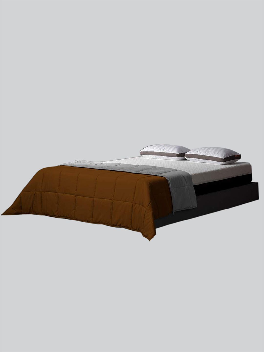 RAASO Brown & Grey Microfiber AC Room Double Bed Blanket Price in India