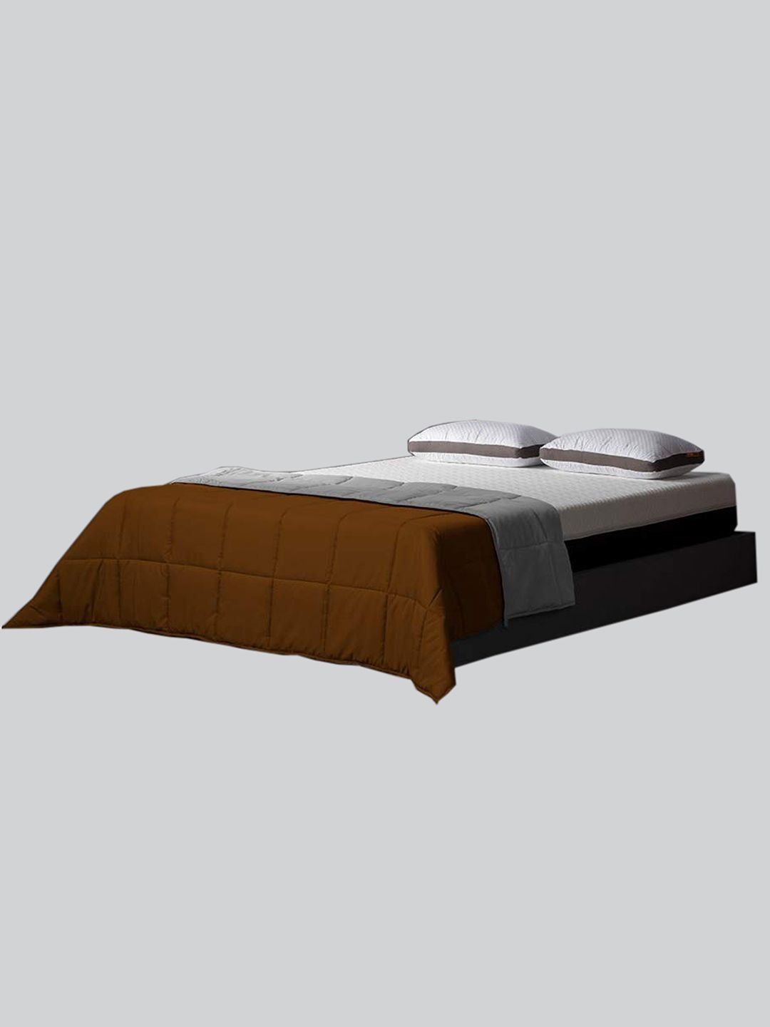 RAASO Brown & Grey Microfiber AC Room Single Bed Blanket Price in India