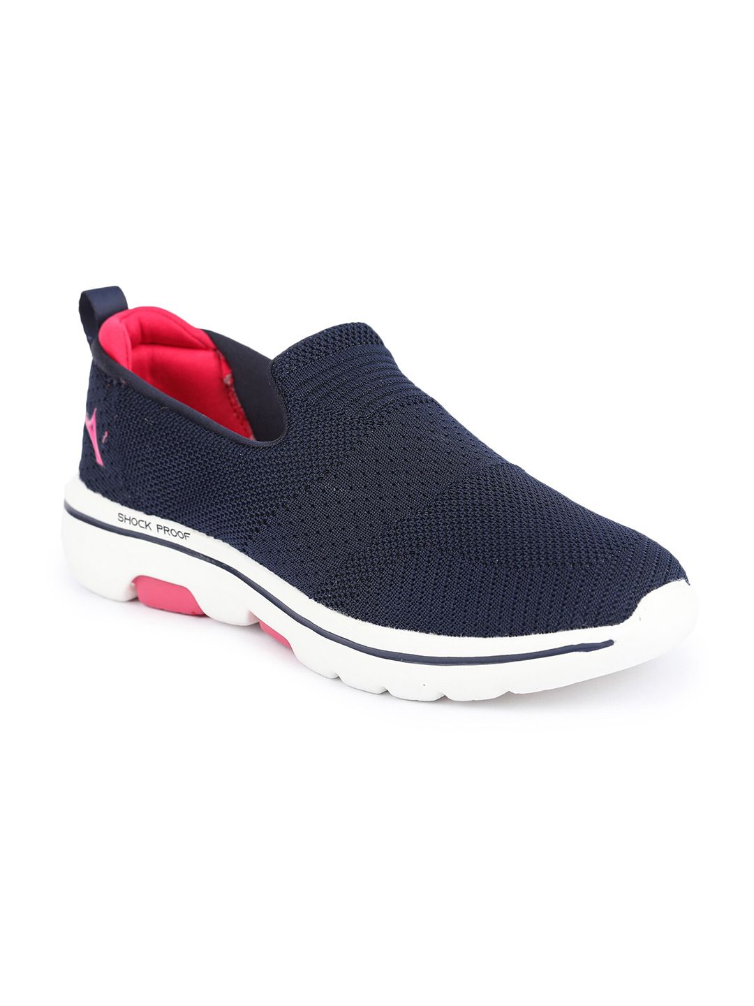 ABROS Women Navy Blue Mesh Walking Shoes Price in India