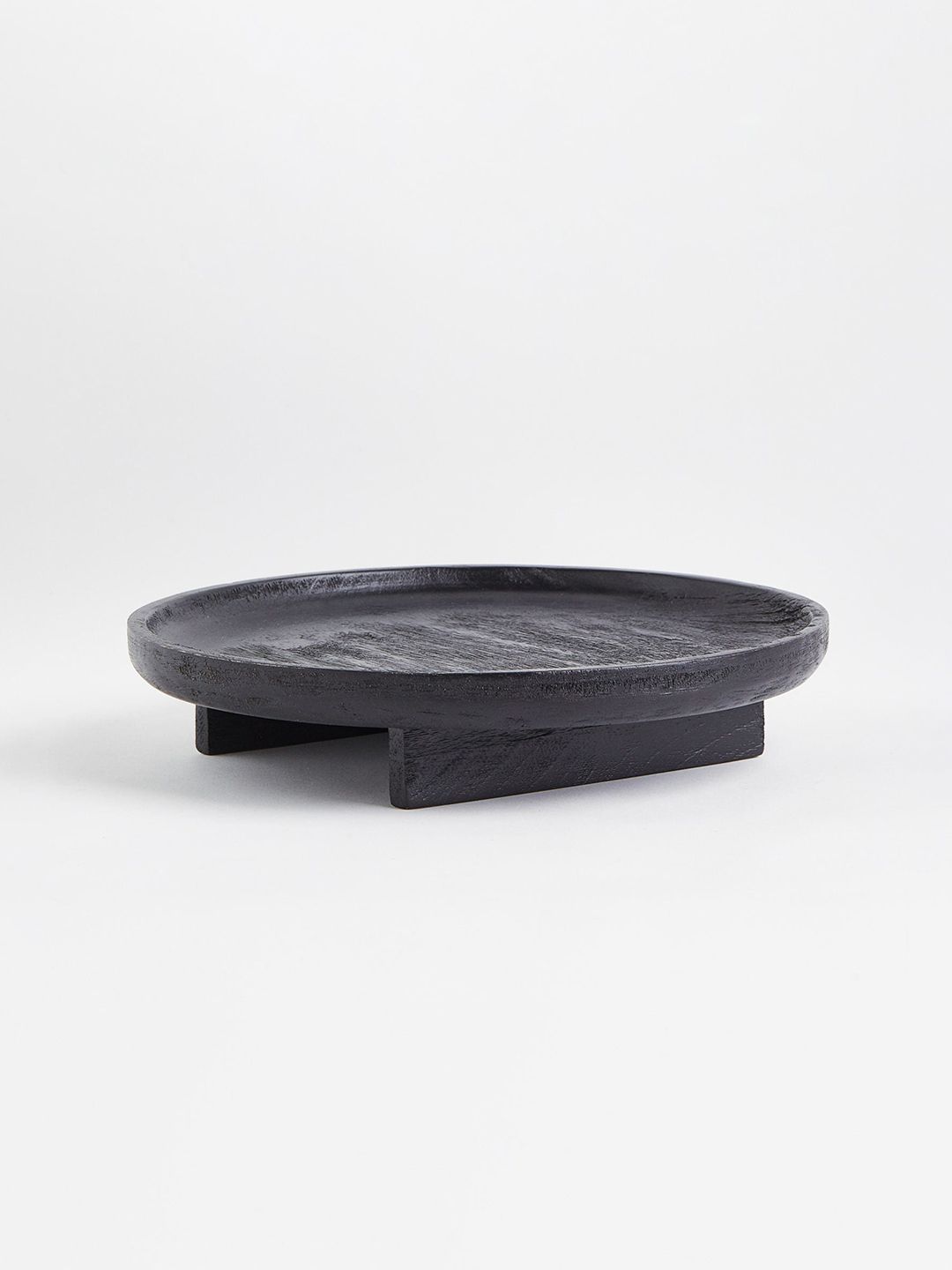 H&M Black Solid Wooden Trays Price in India
