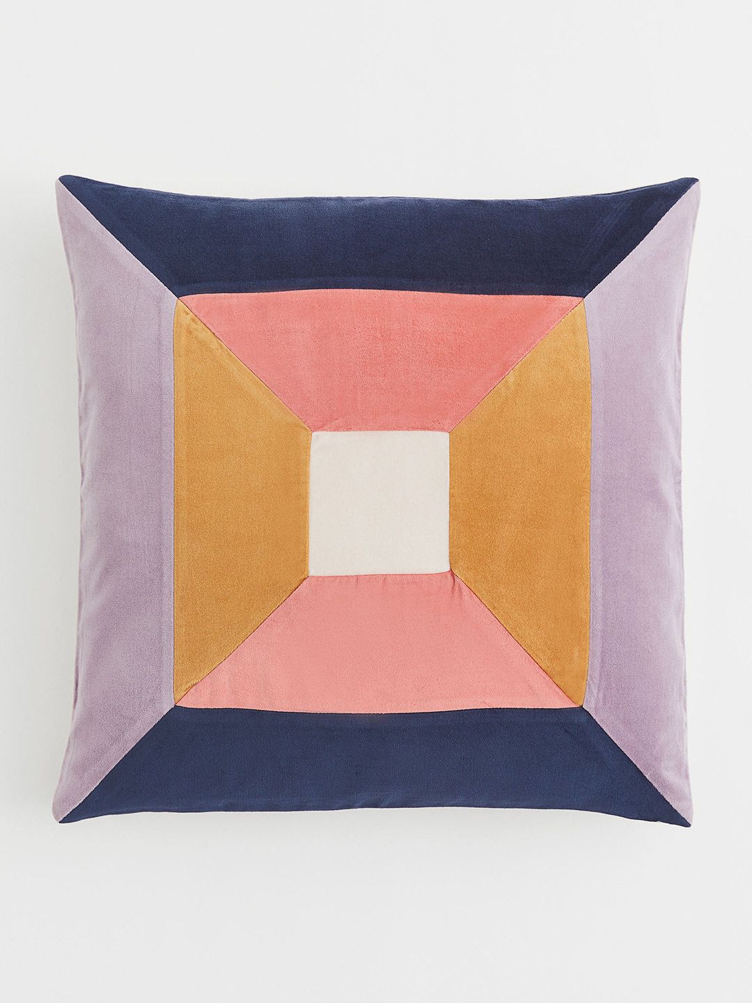 H&M Multicoloured Cotton Velvet Cushion Cover Price in India