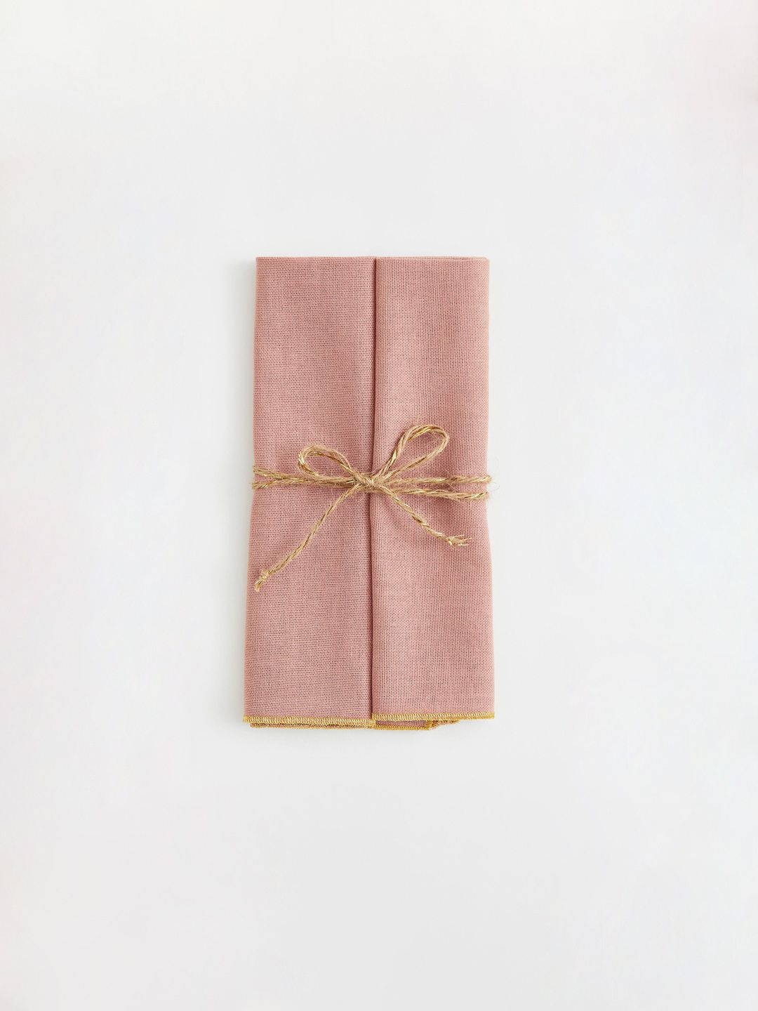 H&M Set Of 2 Pink Solid Pure Cotton Napkins Price in India