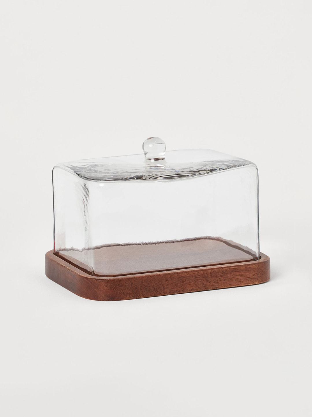 H&M Brown & Transparent Glass-Cloche Butter Dish Price in India