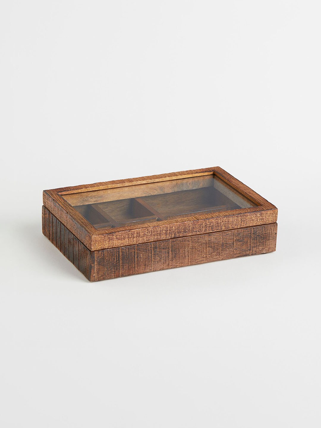 H&M Brown Solid Wooden Box Price in India