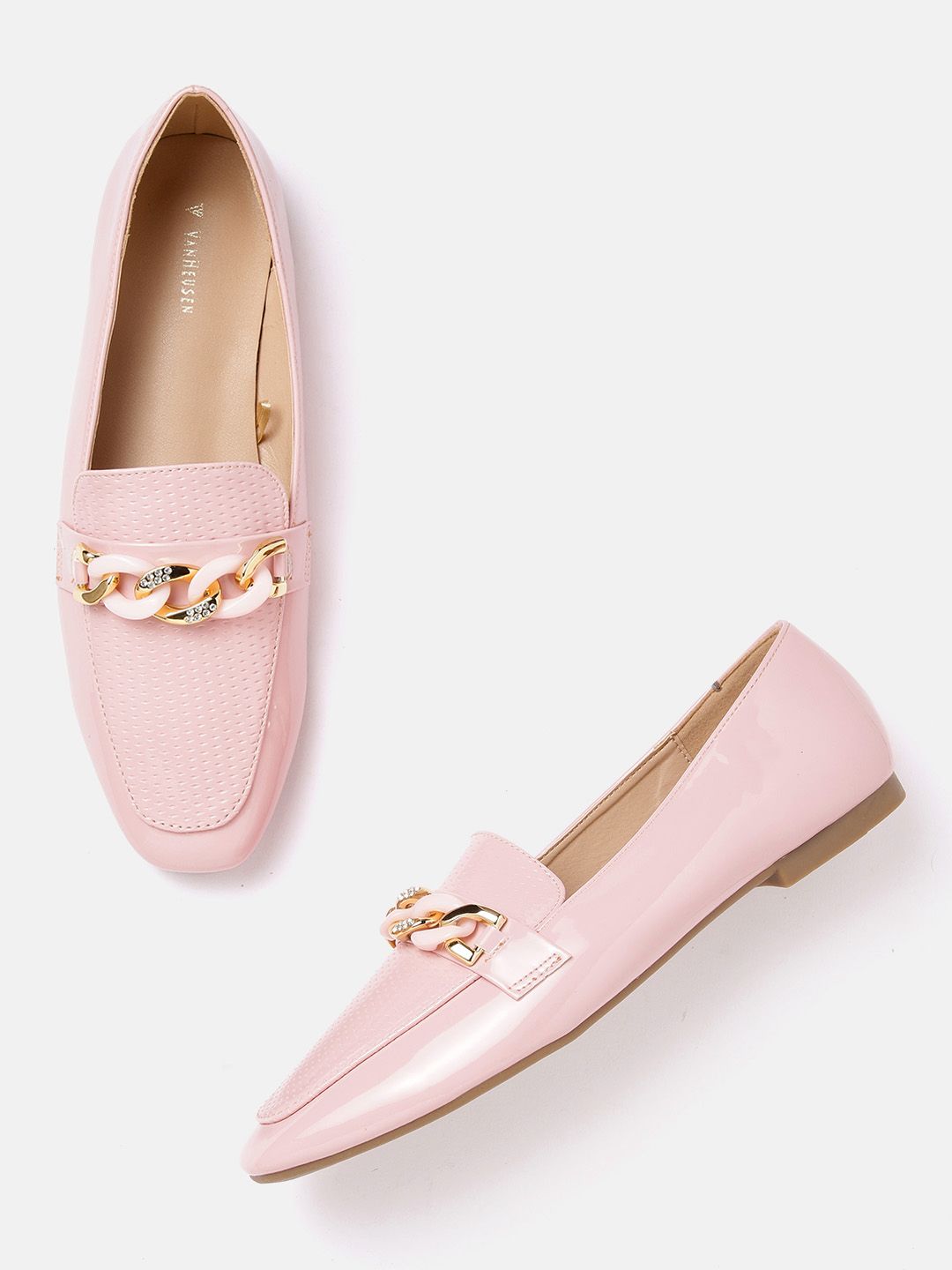 Van Heusen Woman Loafers With Chain Detail Price in India