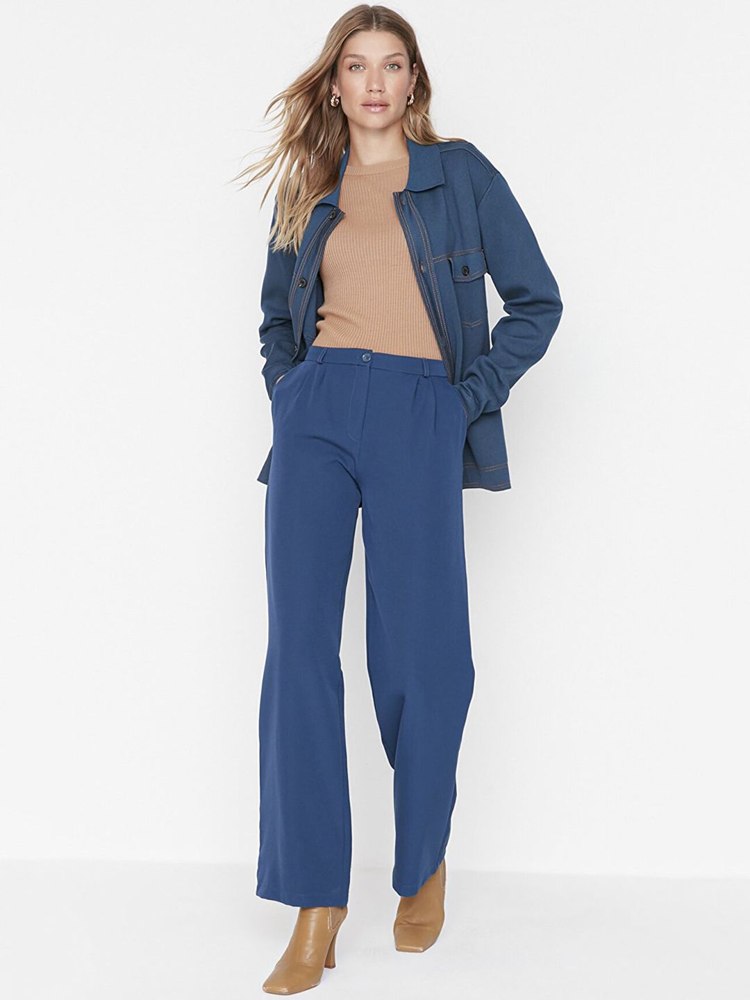 Trendyol Women Teal Trousers
