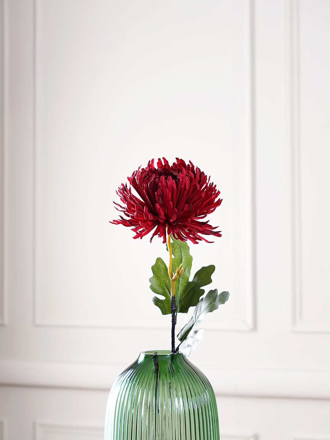 Pure Home and Living Set Of 2 Red Chrysanthemum Artificial Flower Stem Price in India