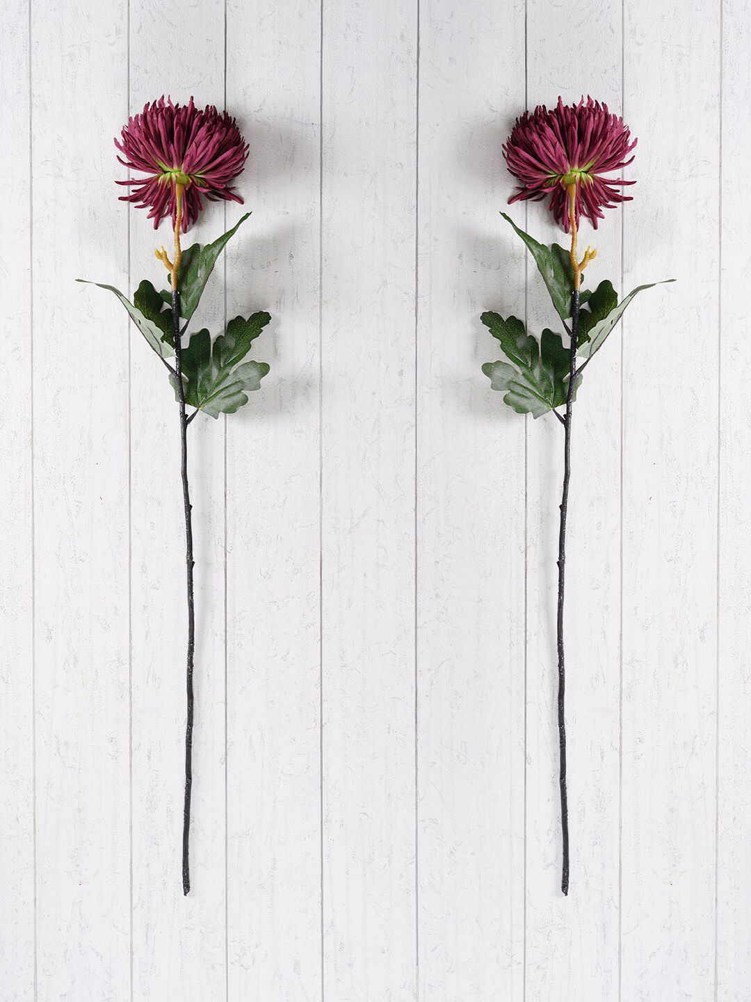 Pure Home and Living Set of 2 Purple Chrysanthemum Flower Stem Price in India