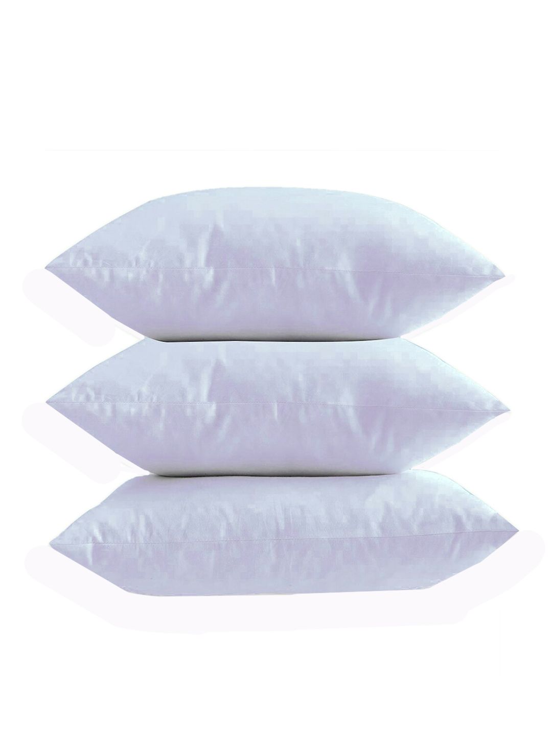 AVI Set Of 3 Solid Microfiber Square Cushion Fillers Price in India