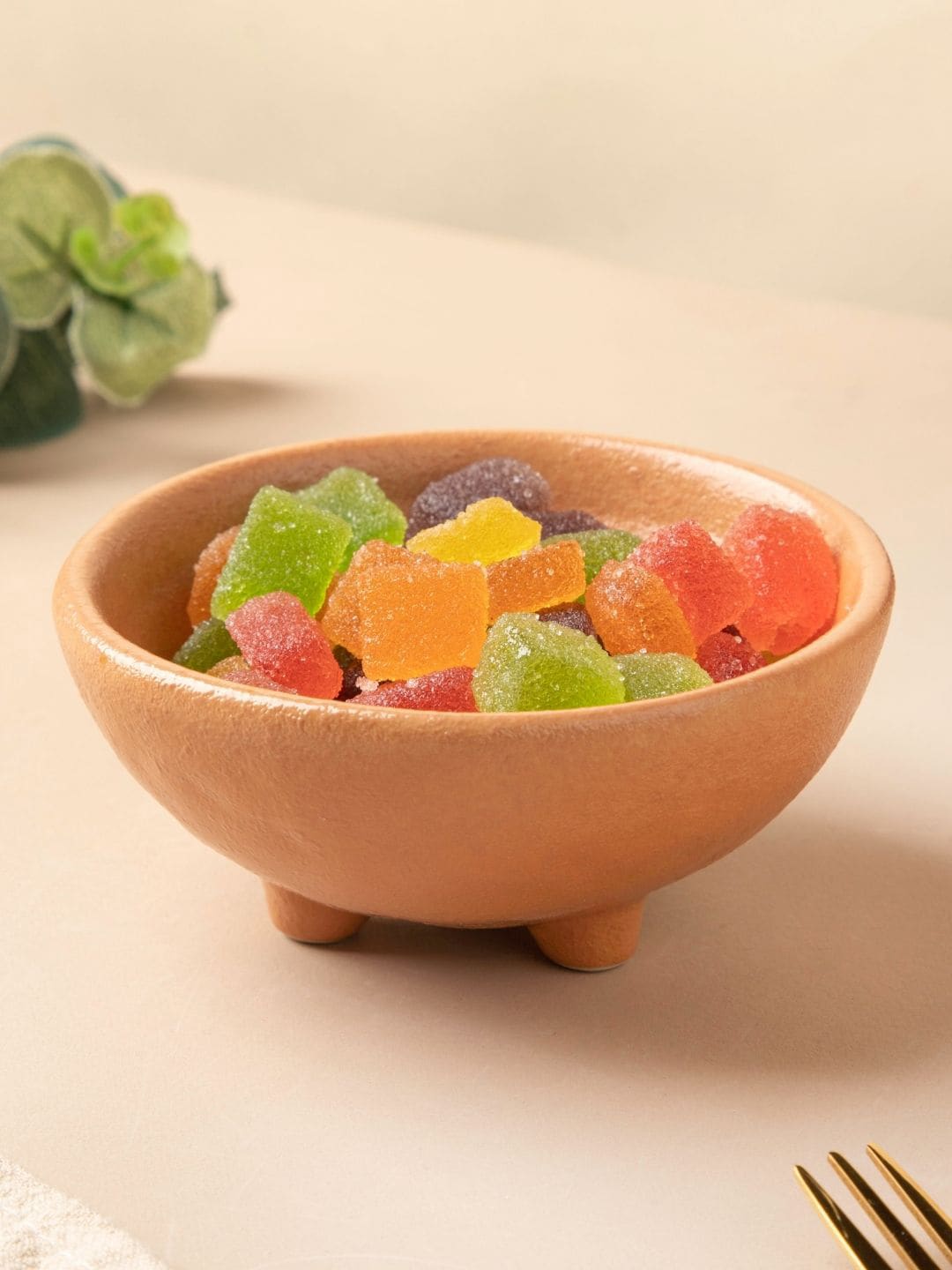 Nestasia Peach-Coloured Solid Ceramic Glossy Bowls Price in India
