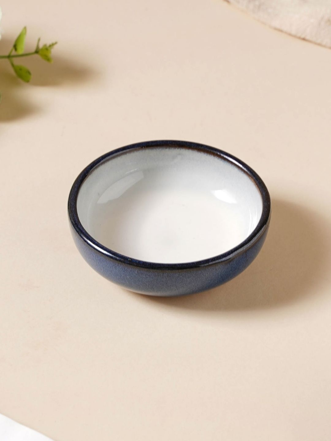 Nestasia Grey & White 1 Pieces Ceramic Glossy Bowls Price in India