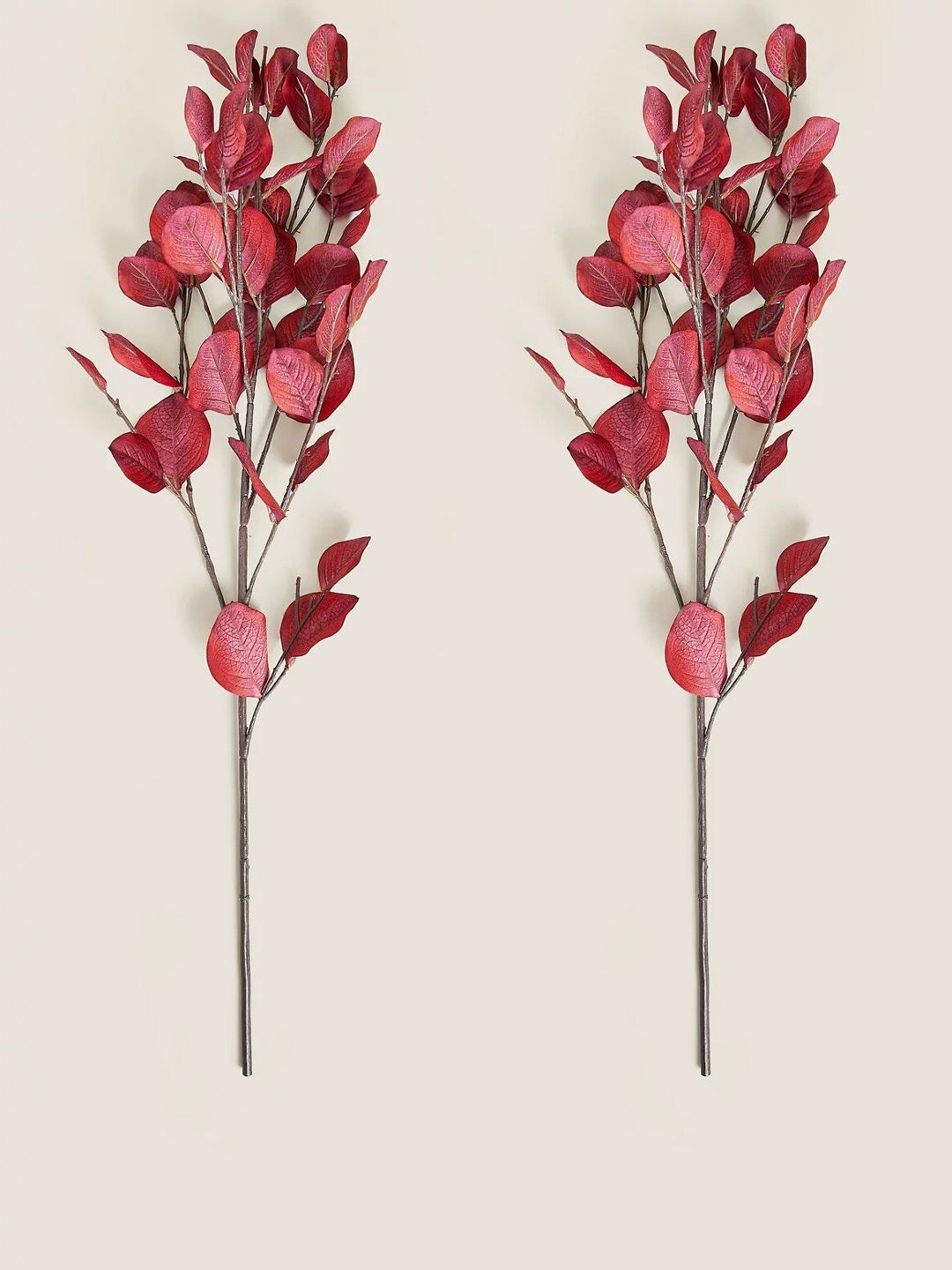 Marks & Spencer Set Of 2 Red Artificial Flowers Stem Price in India