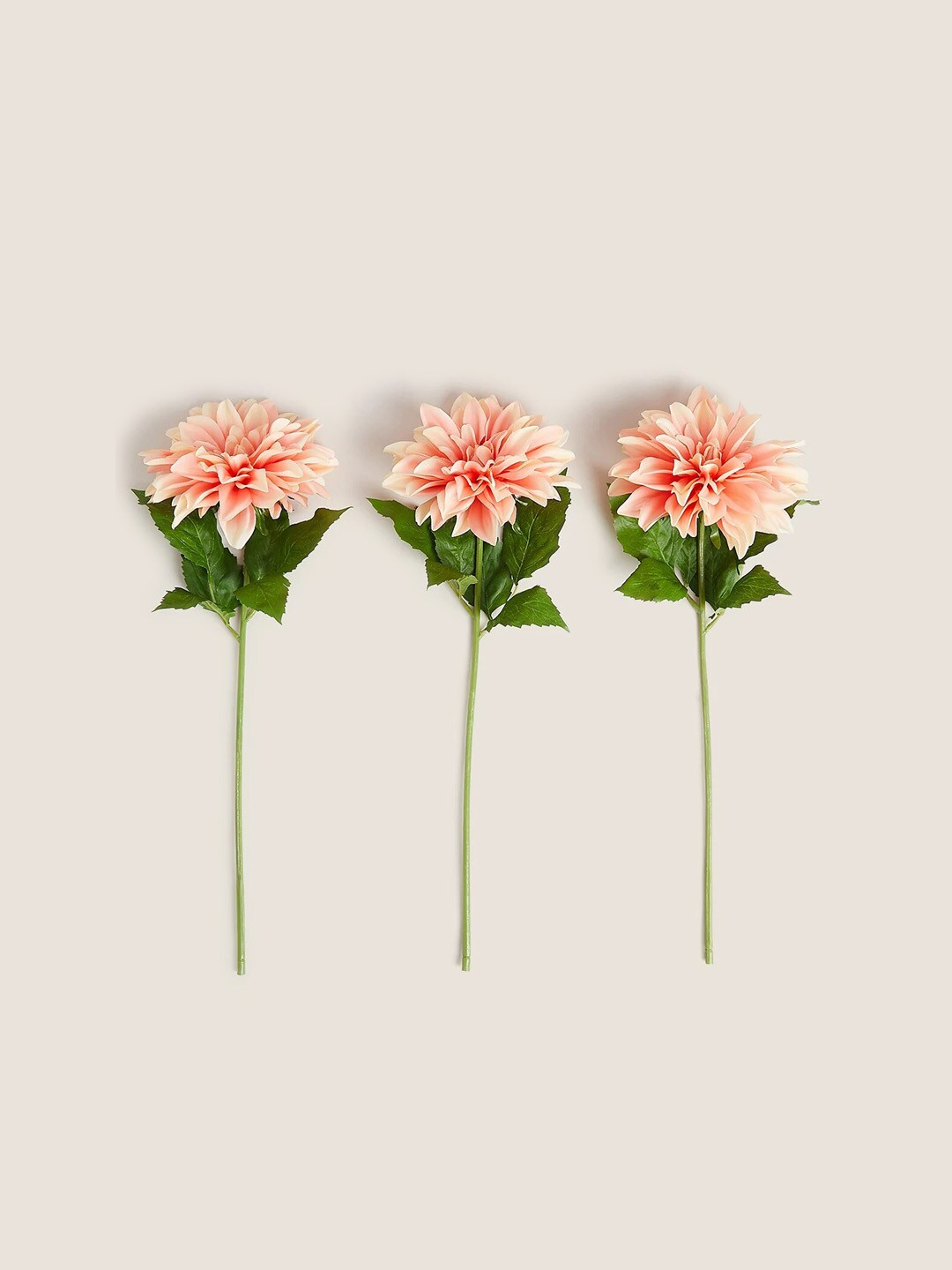 Marks & Spencer Set Of 3 Pink Artificial Dahlia Flowers Price in India