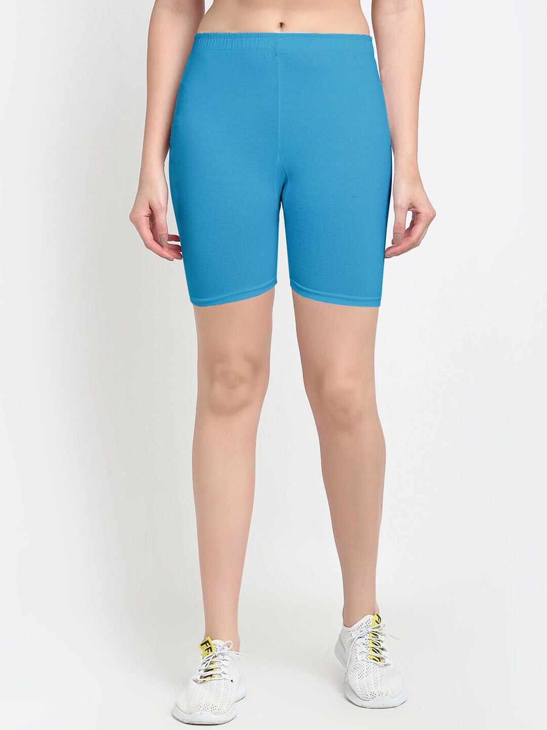 GRACIT Women Blue Cycling Sports Shorts Price in India