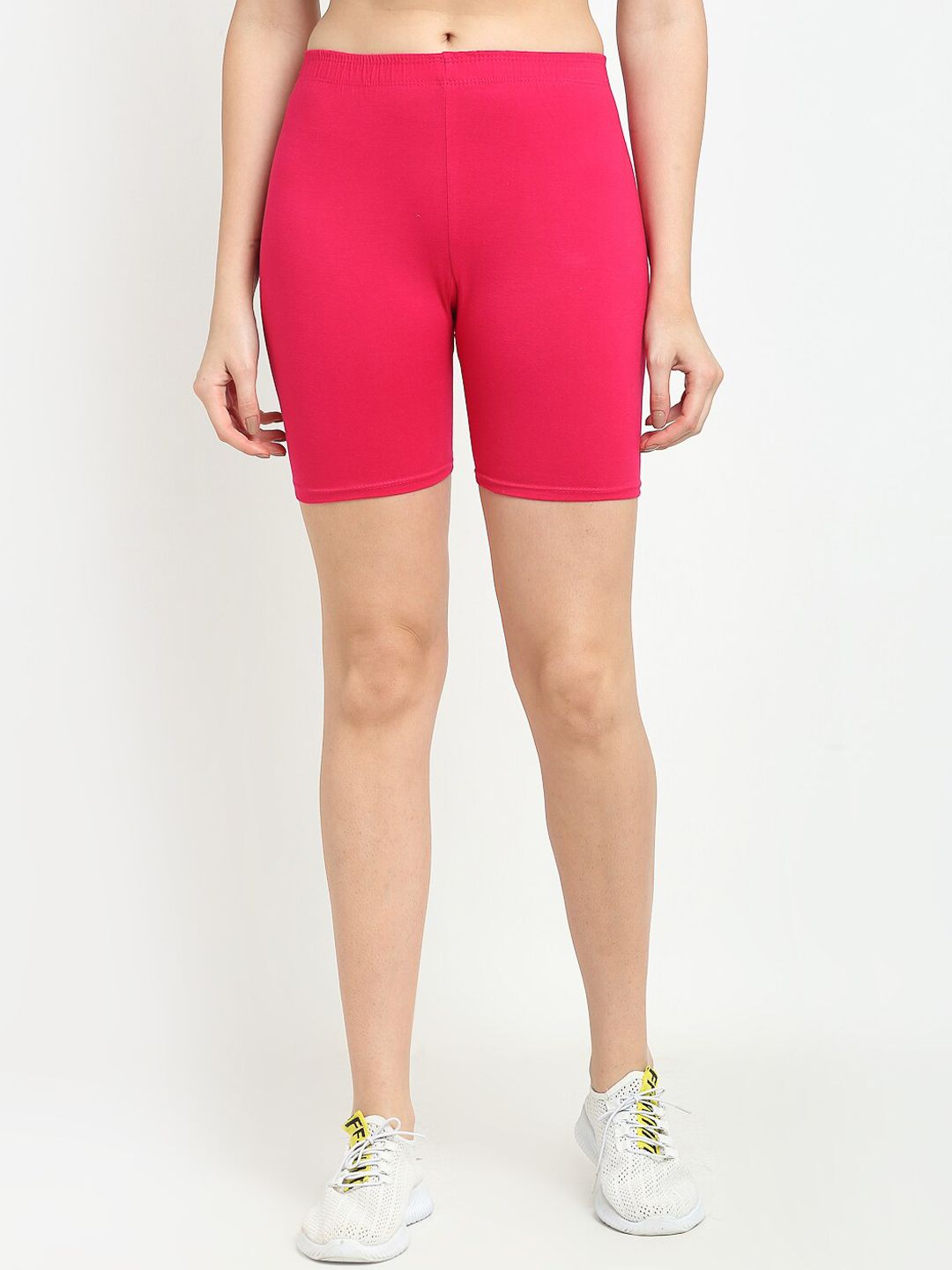 GRACIT Women Pink Cycling Sports Shorts Price in India