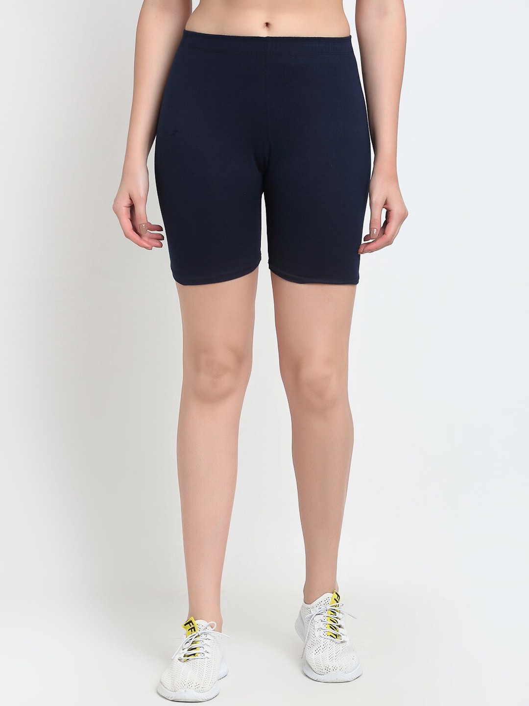 GRACIT Women Navy Blue Cycling Sports Short Price in India