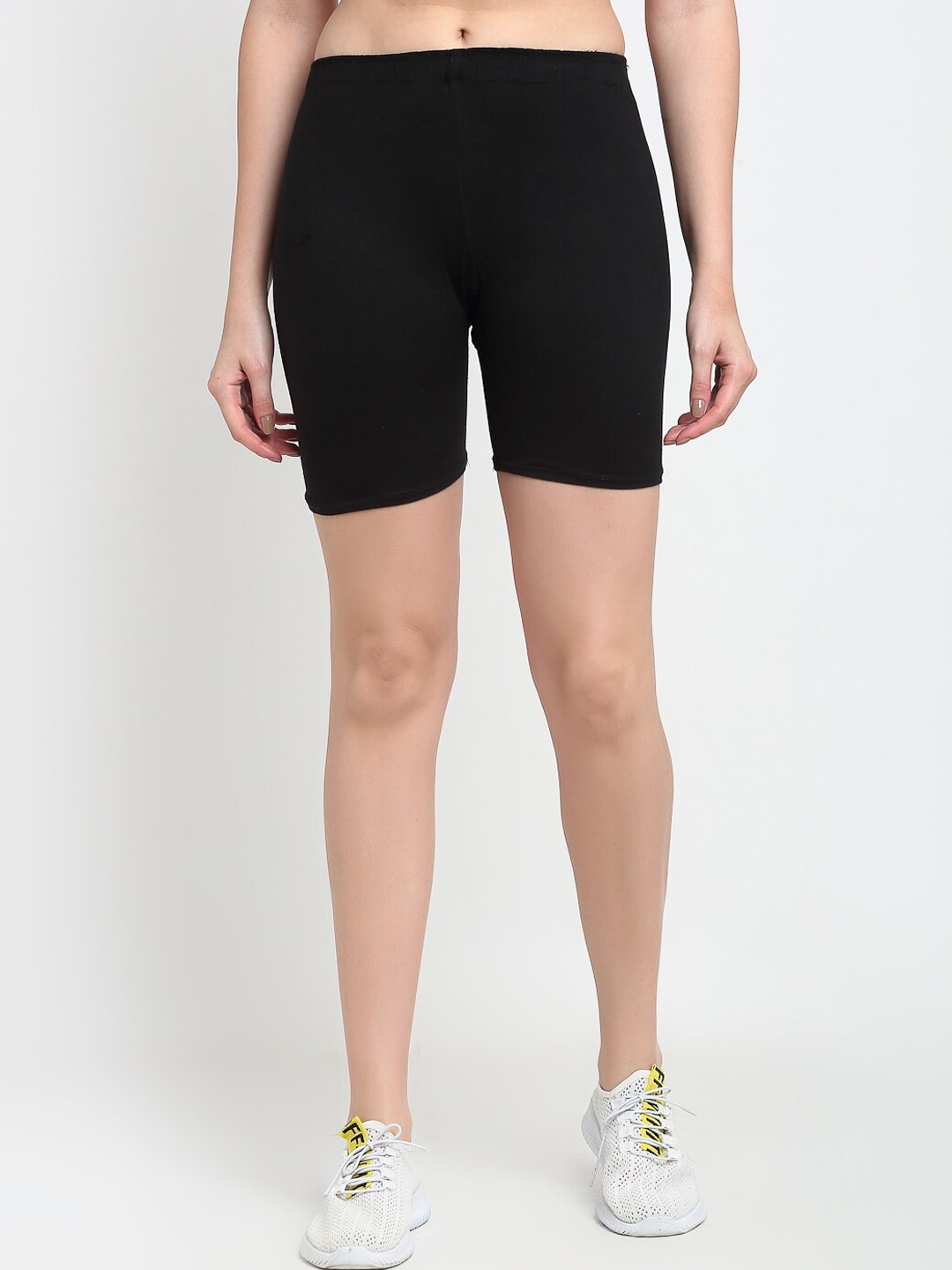 GRACIT Women Black Cycling Sports Shorts Price in India