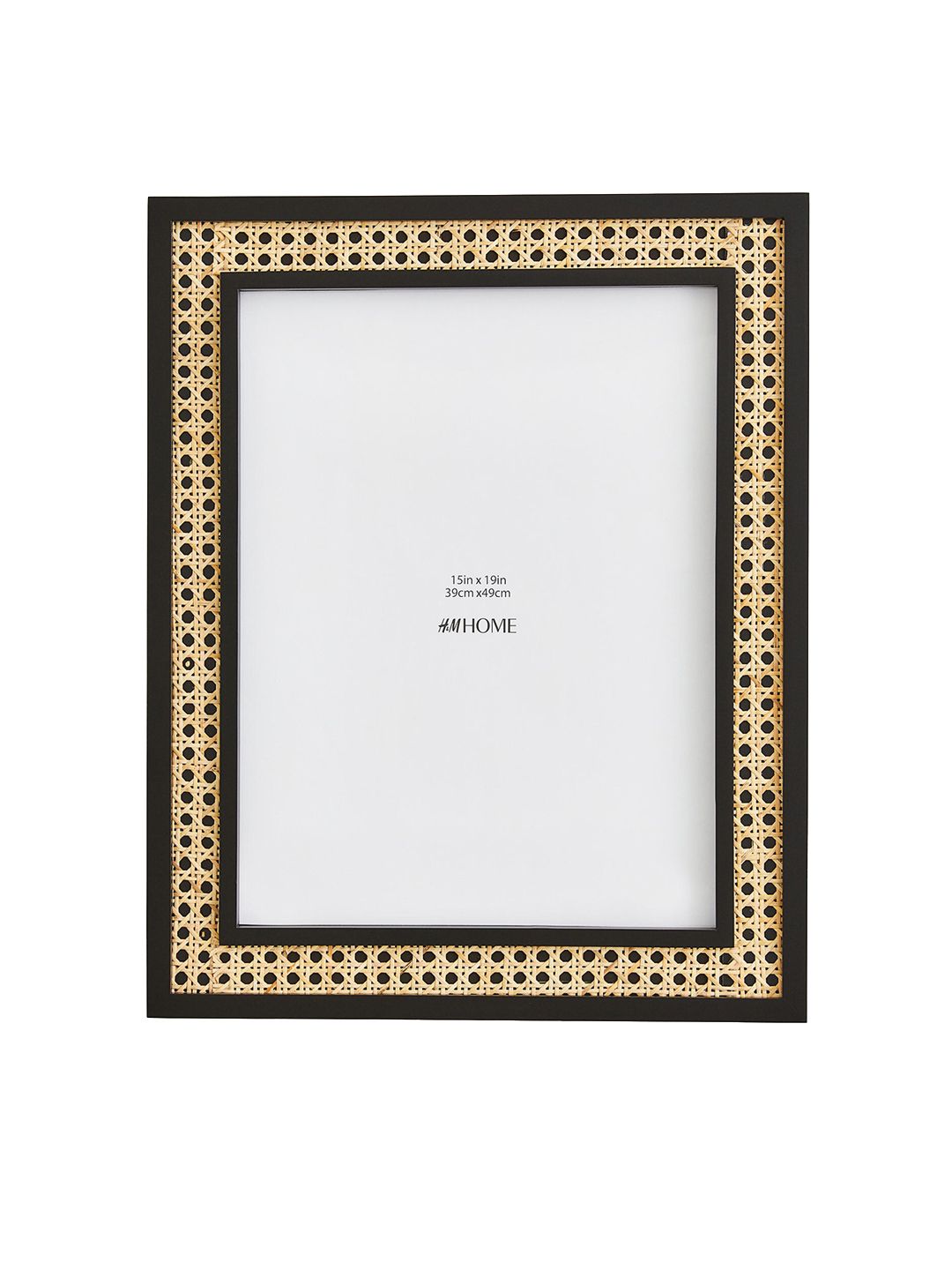 H&M Black & Beige Wood and Rattan Frame Price in India