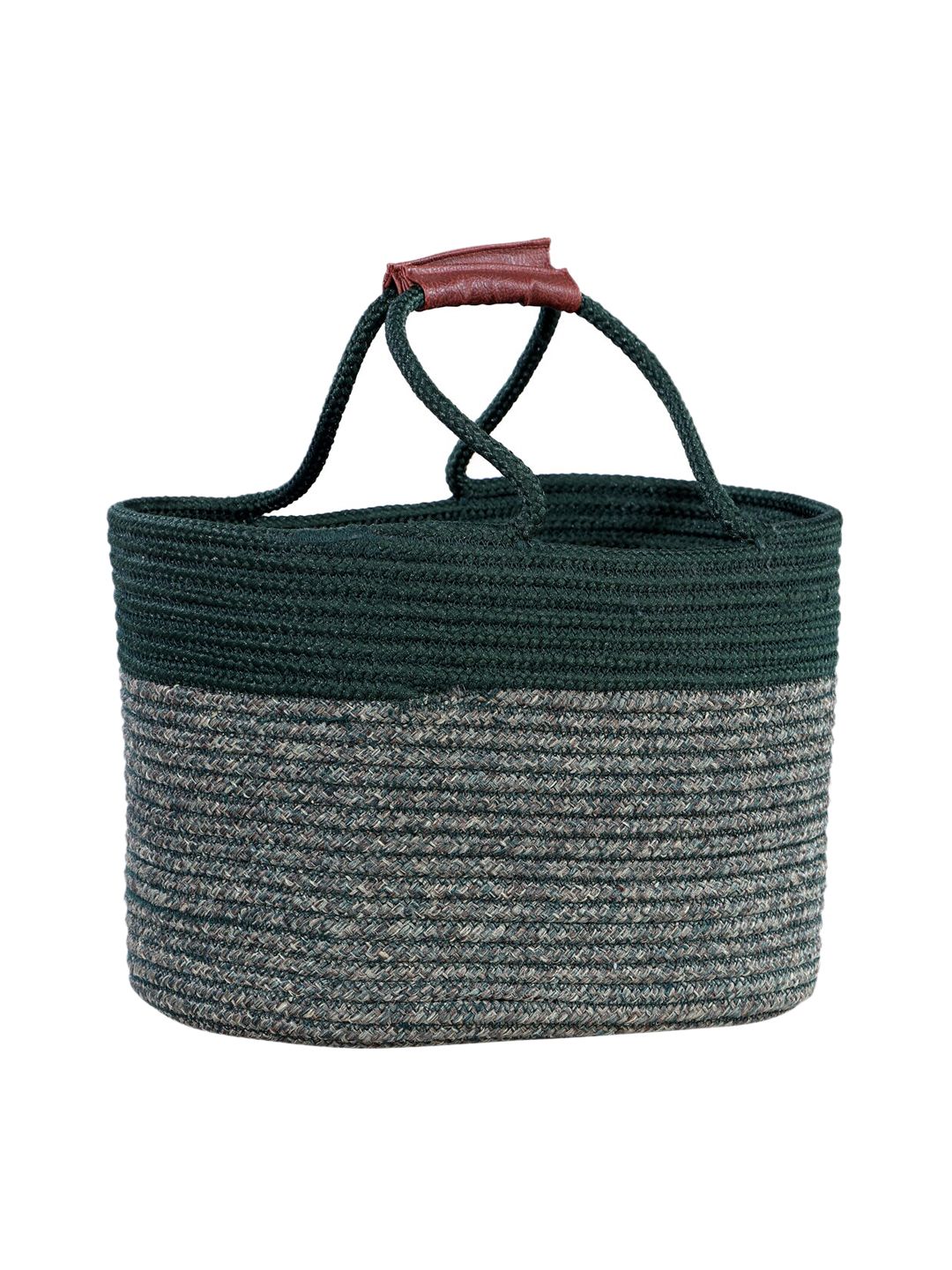 Pano Green Striped Storage Basket Price in India