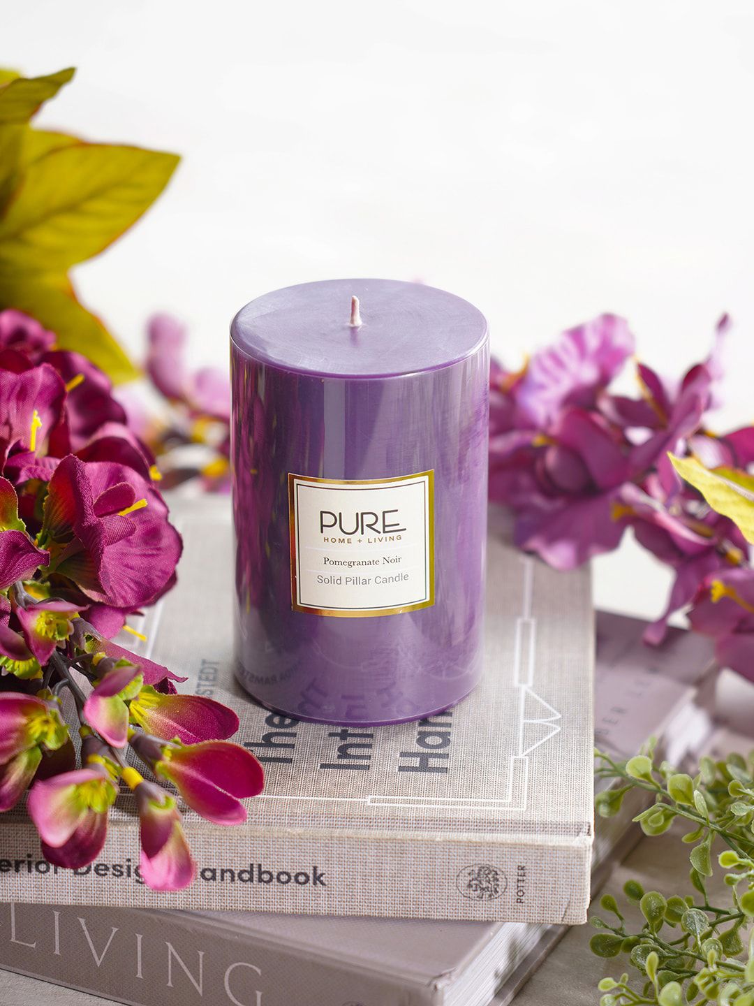 Pure Home and Living Purple Pomegranate Noir Scented Candle Price in India