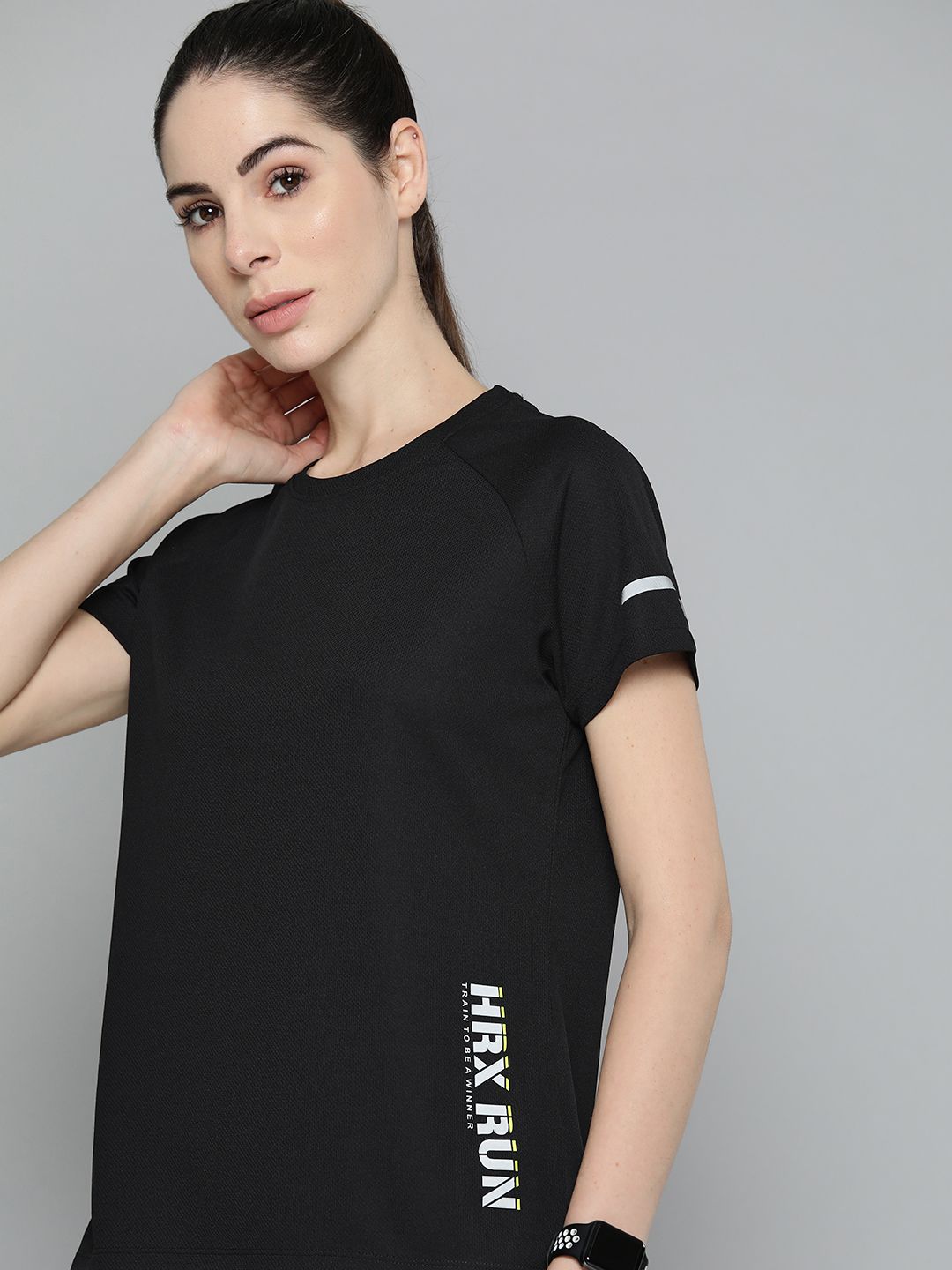 HRX by Hrithik Roshan Women Typography Printed T-shirt Price in India