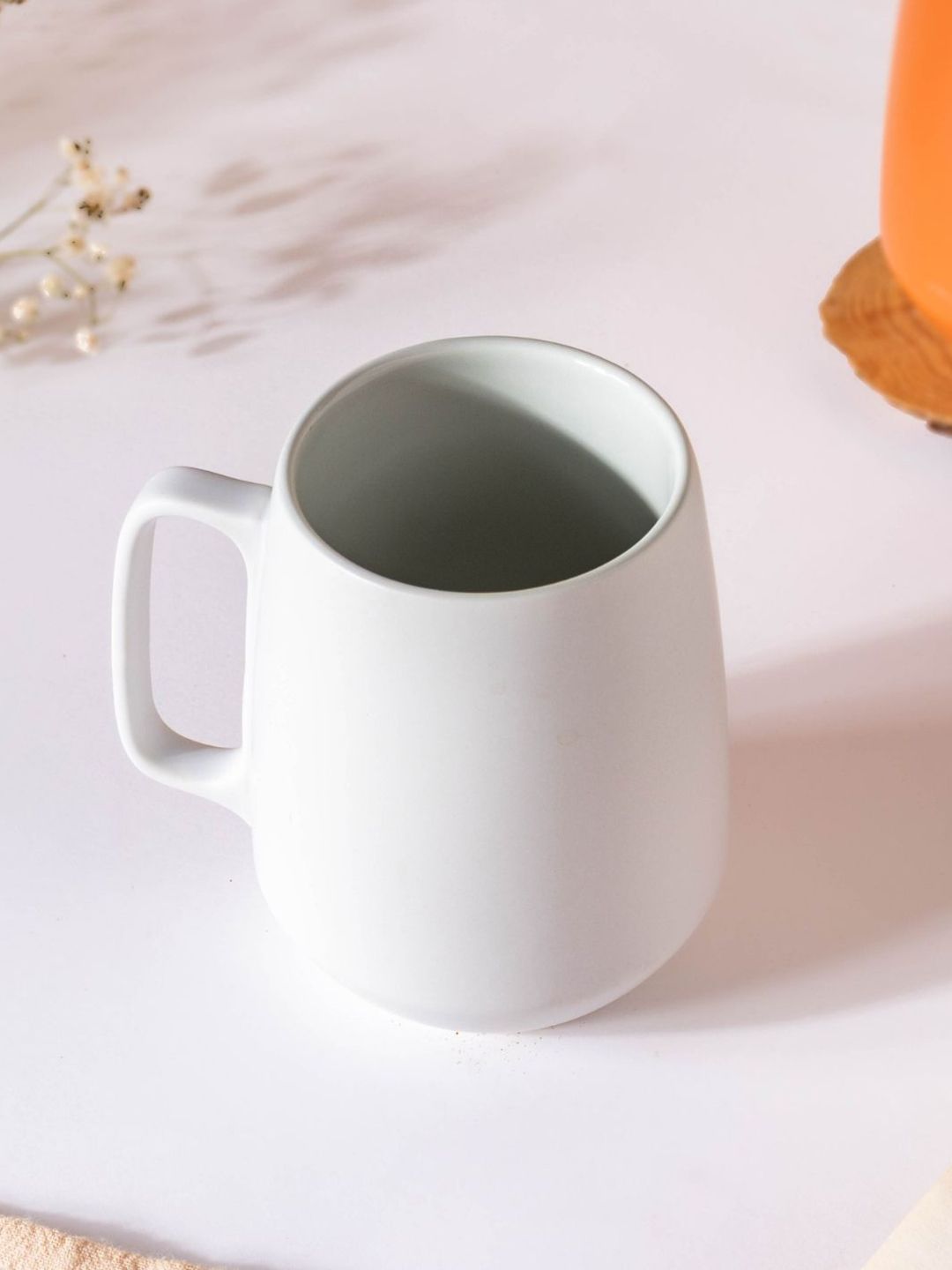Nestasia White Solid Round Ceramic Coffee Mug Price in India