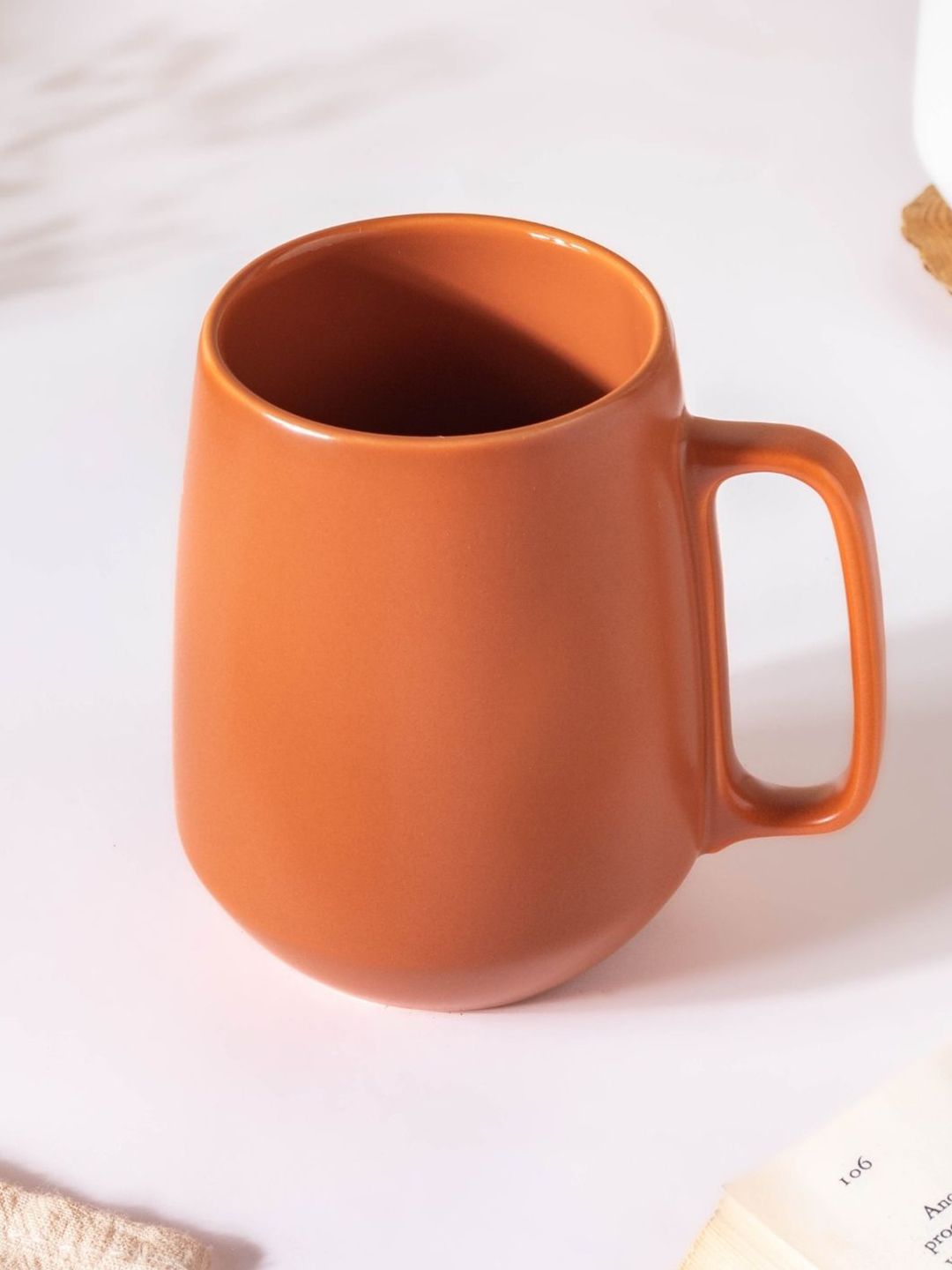 Nestasia Brown Solid Ceramic Matte Cups and Mugs Price in India
