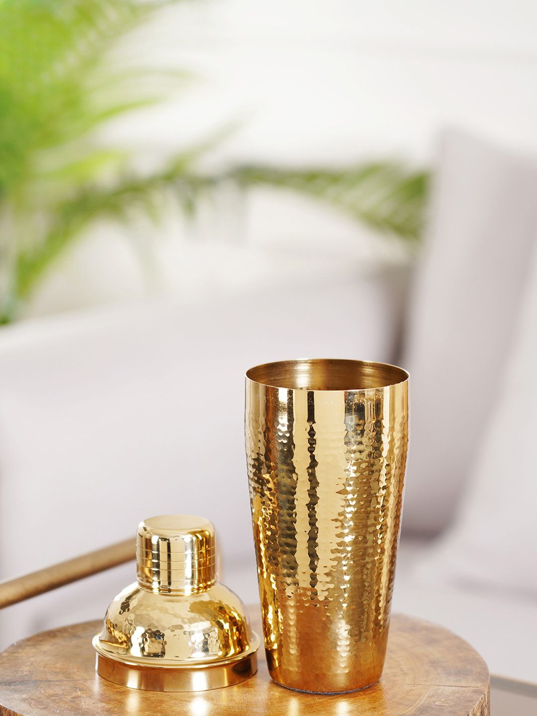 Pure Home and Living Gold Solid Cocktail Shaker Price in India