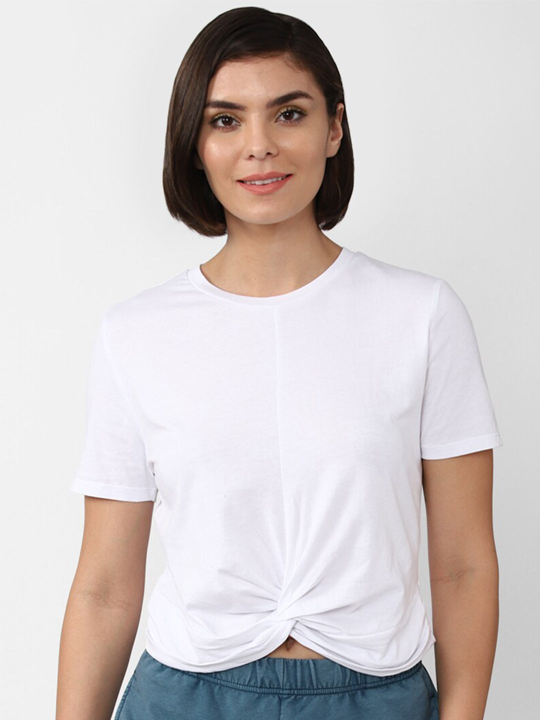 FOREVER 21 Cotton Crop Top Price in India