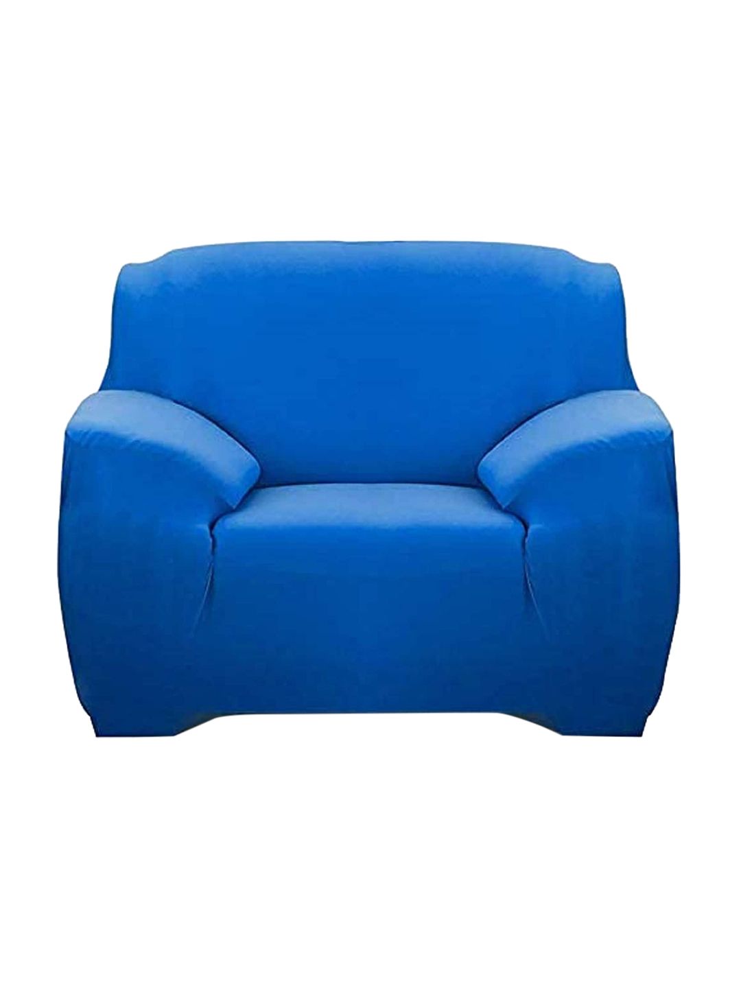 HOUSE OF QUIRK Blue Solid Polyester Sofa Covers Price in India