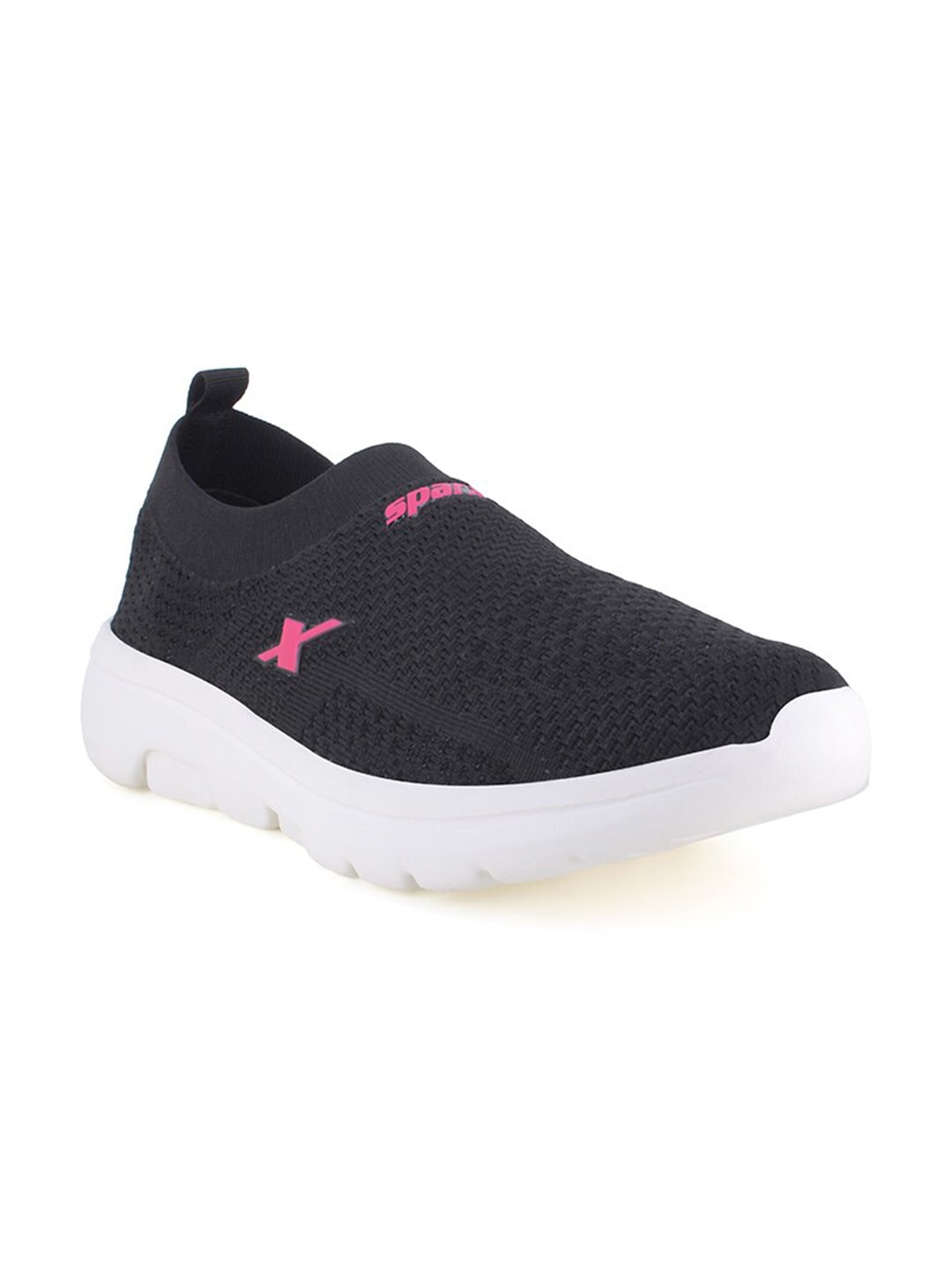Sparx Women Black Textile Running Non-Marking Shoes Price in India