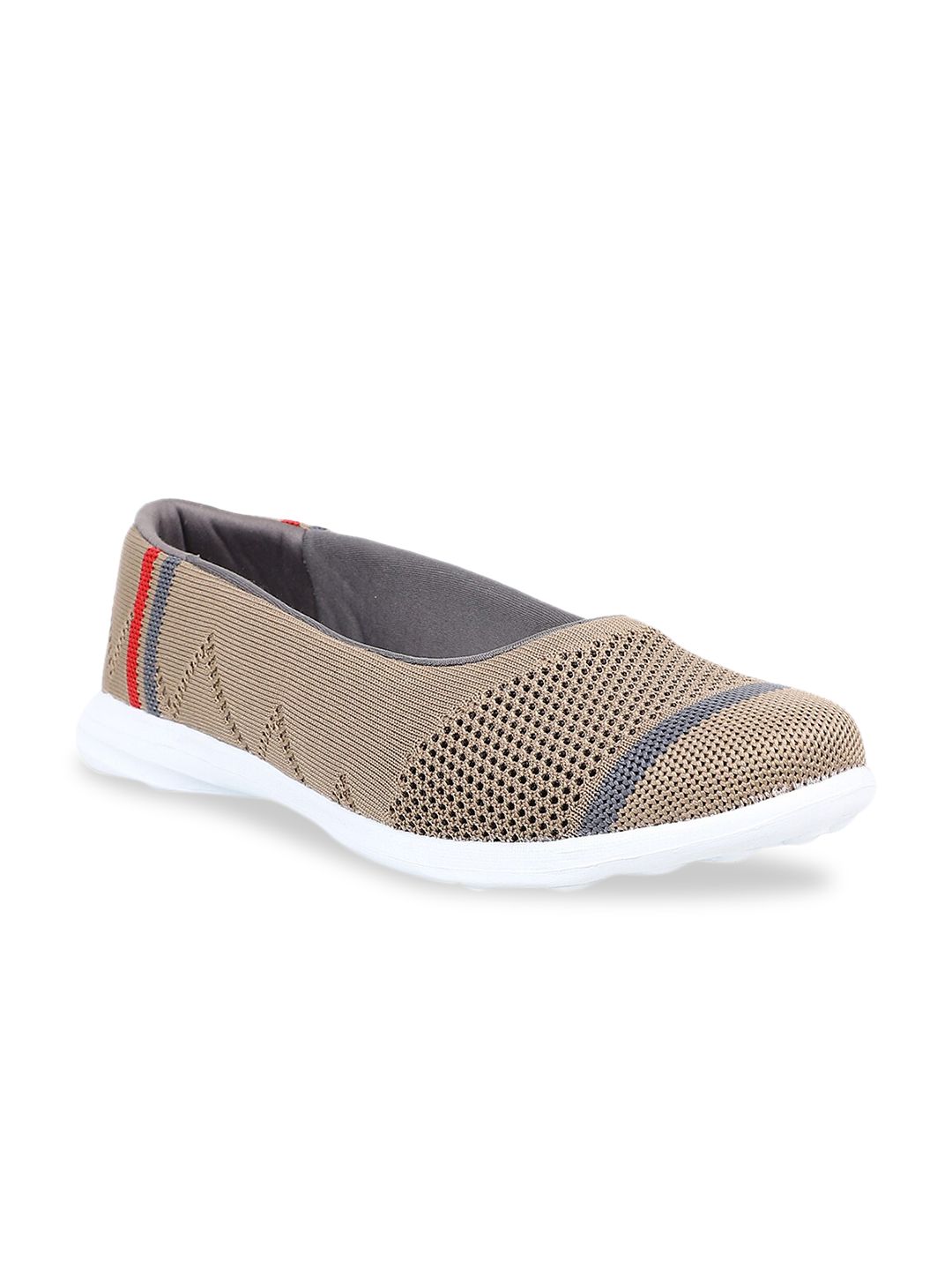 Yuuki Women Khaki Mesh Walking Non-Marking Shoes Price in India