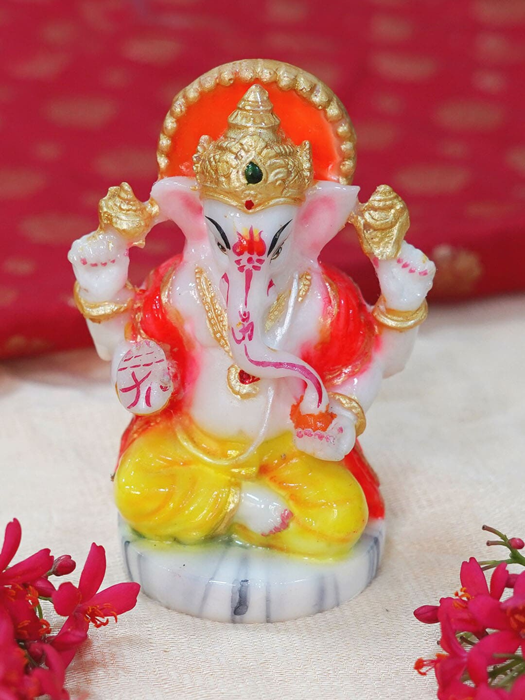 Gallery99 Multi-Coloured Ganesh Handpainted Idol Showpieces Price in India