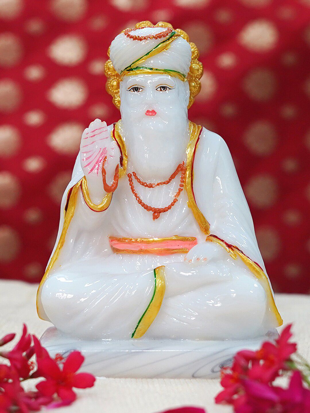 Gallery99 White Guru Nanak Handpainted Idol Showpiece Price in India