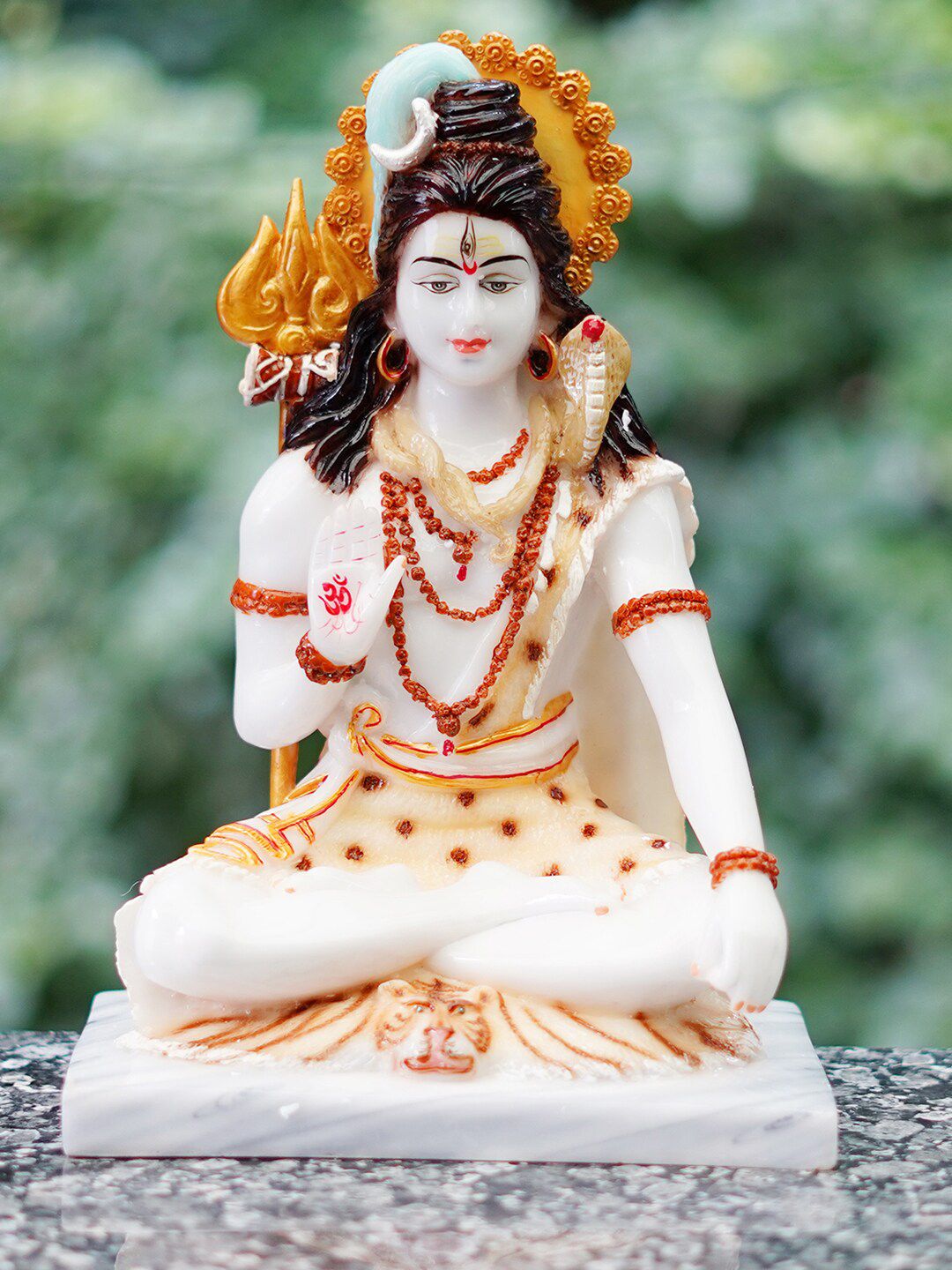 Gallery99 White Lord Shiv Ji Showpiece Price in India