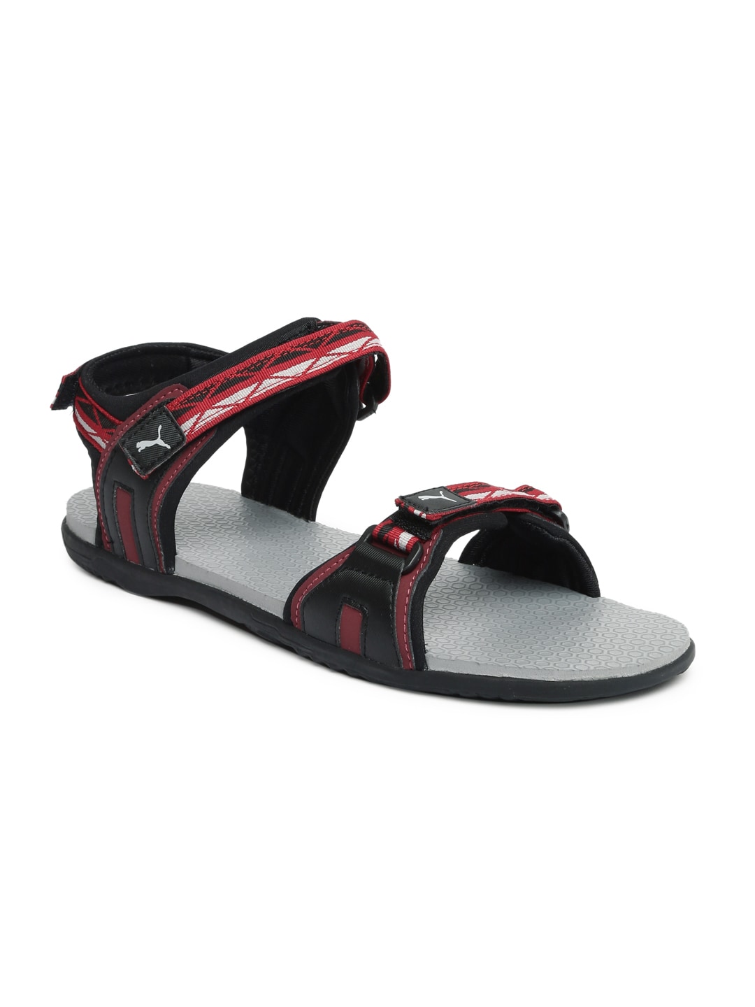Puma Unisex Black & Red Nova Sports Sandals Price in India