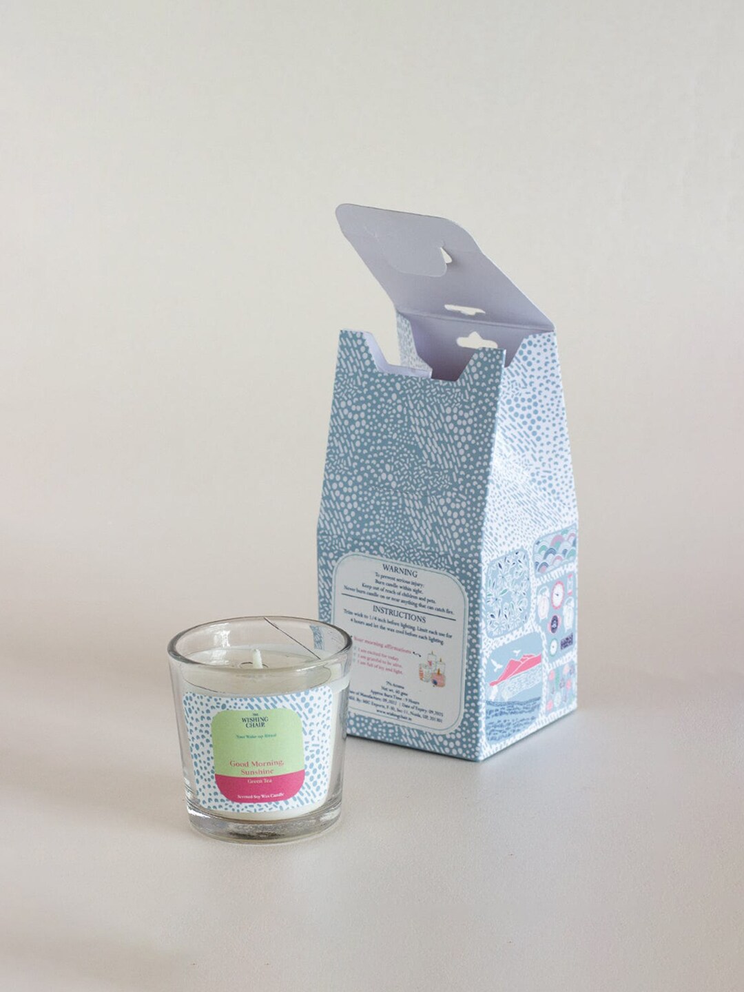 The Wishing Chair White Green Tea Scented Candle Price in India