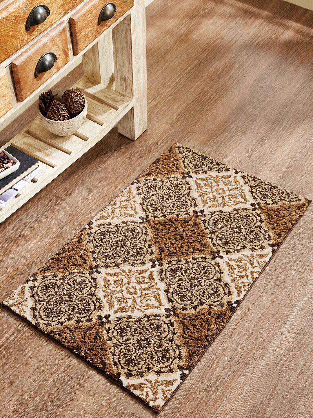 Pano Brown Bath Rugs Price in India