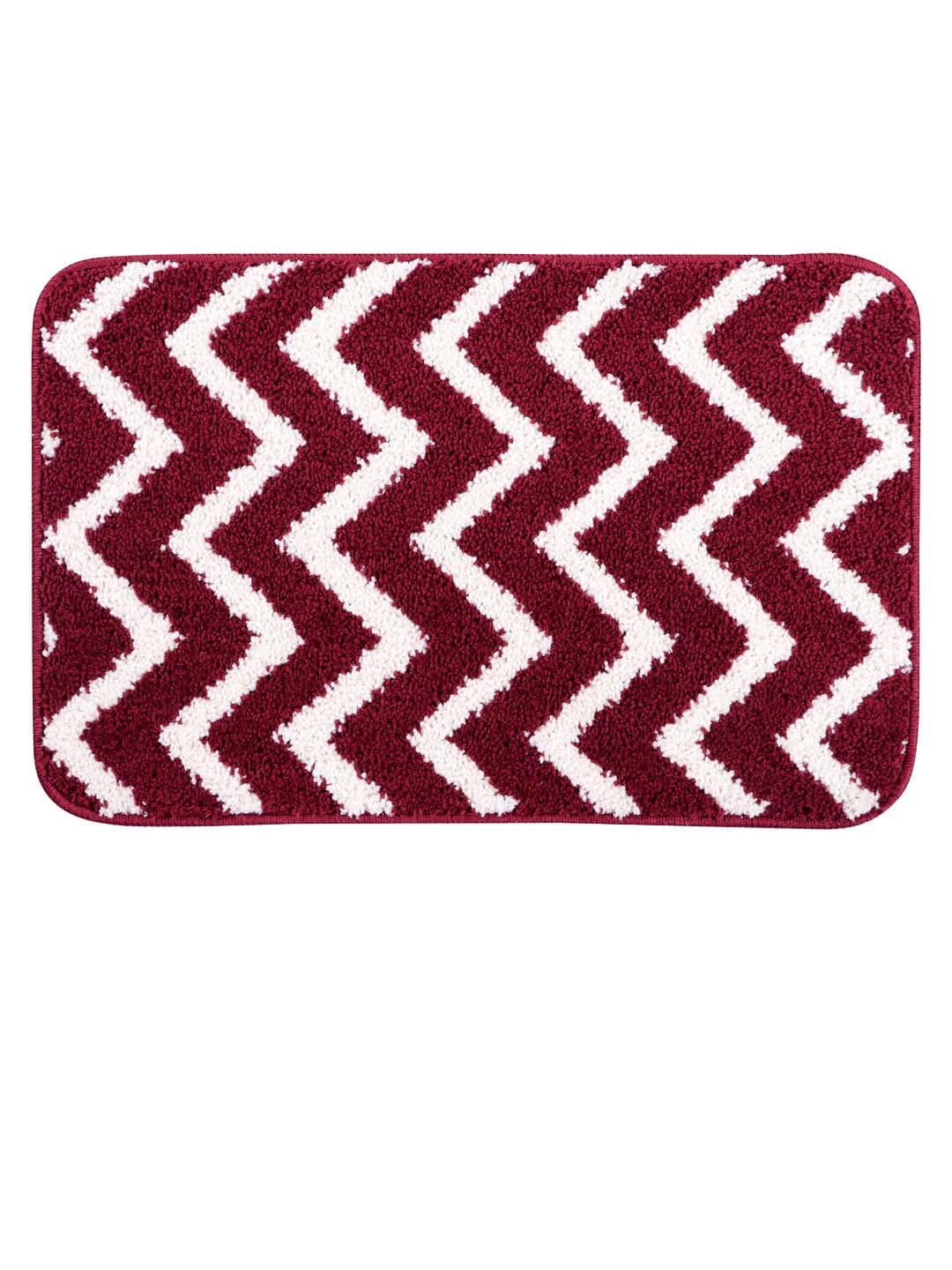 Pano Burgundy Printed 1000GSM Bath Rugs Price in India