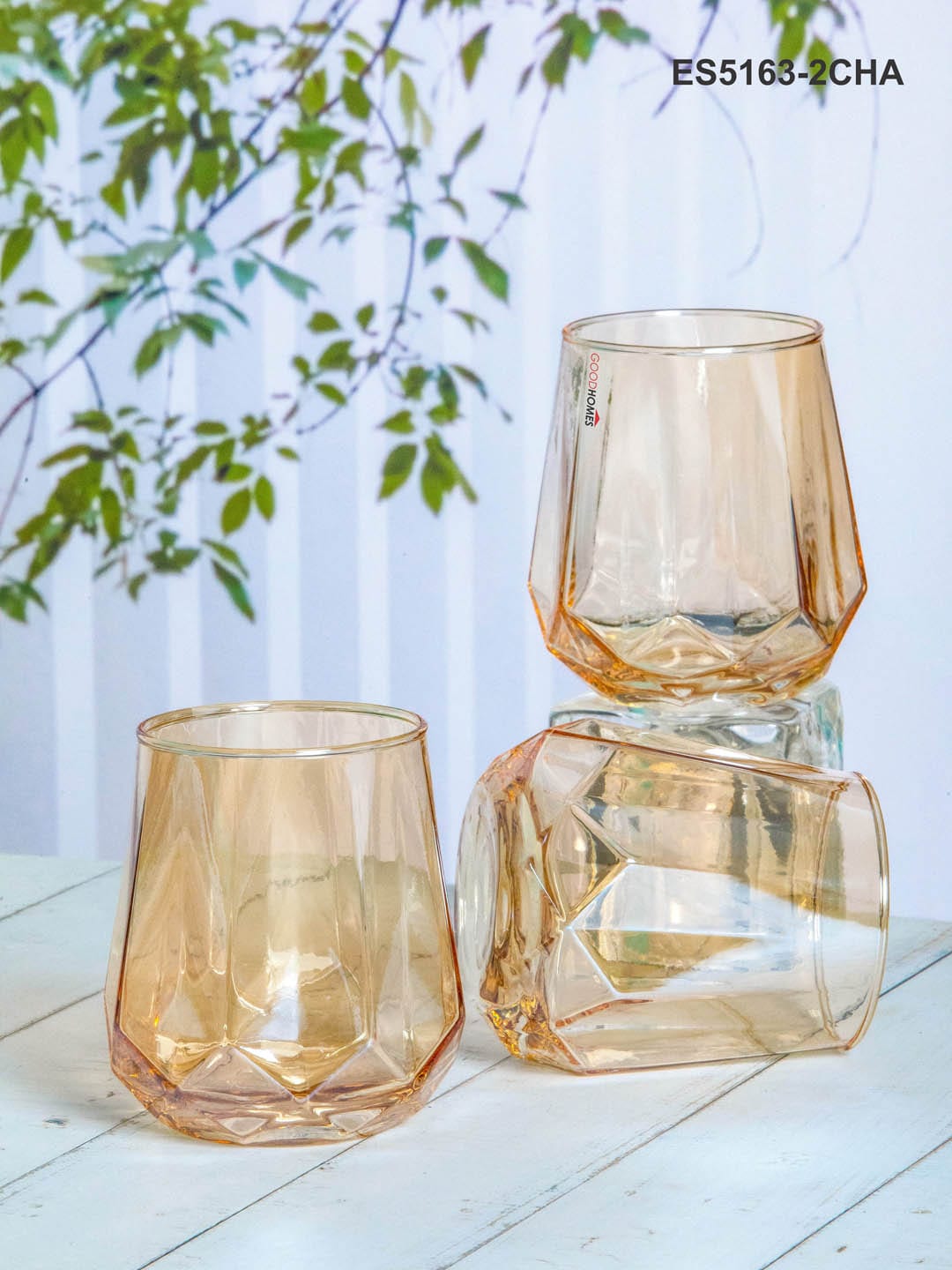 GOODHOMES Set Of 6 Transparent Solid Glass Tumbler Set 310 Ml Price in India