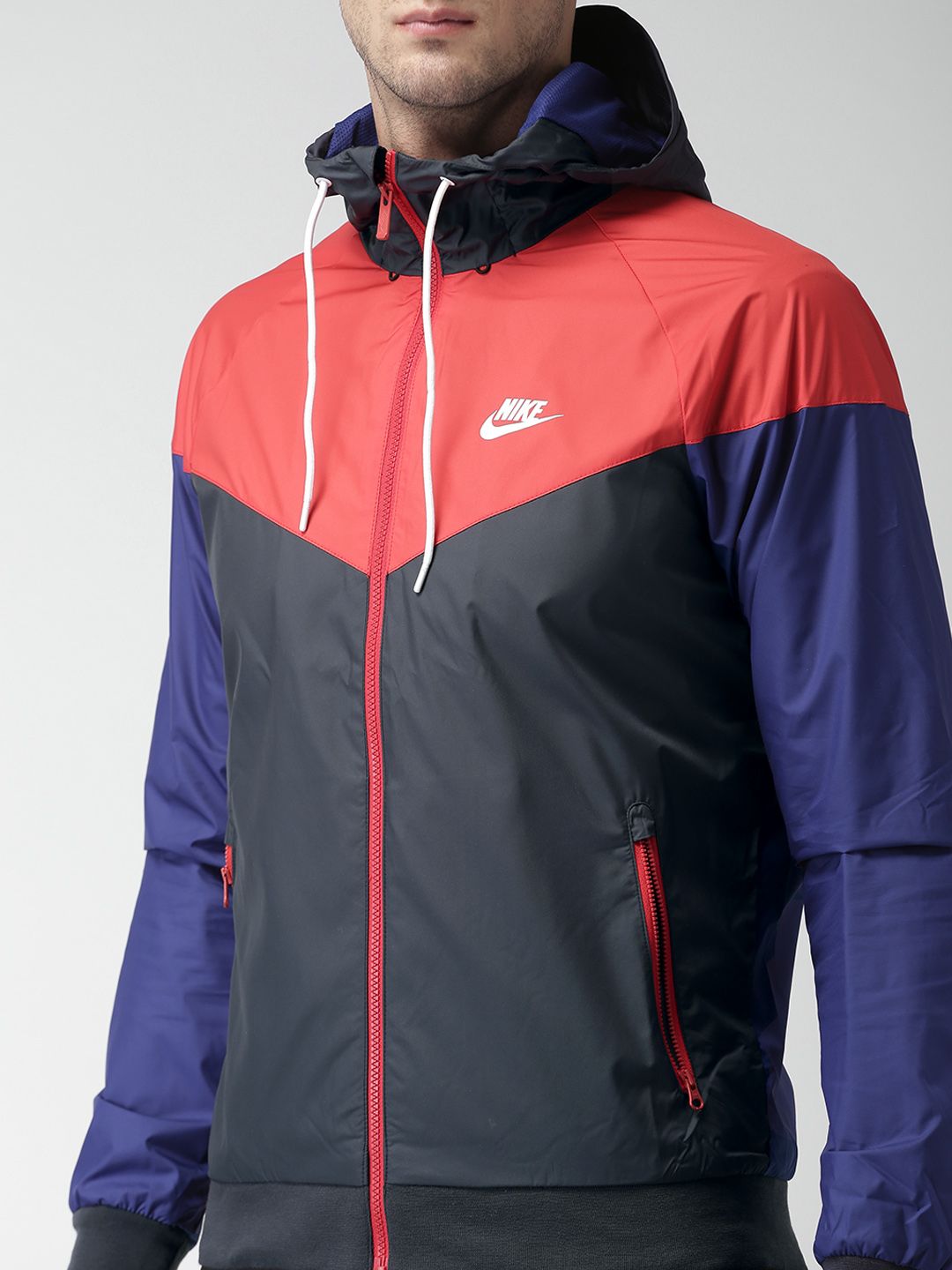 red and blue nike jacket
